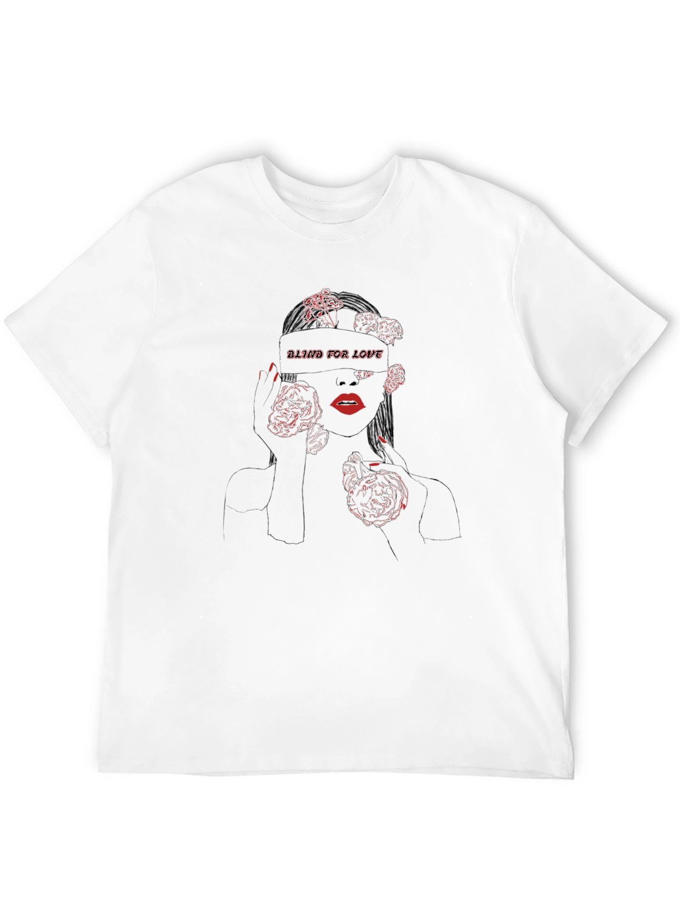 Black Blind for Love Graphic Tee view 12