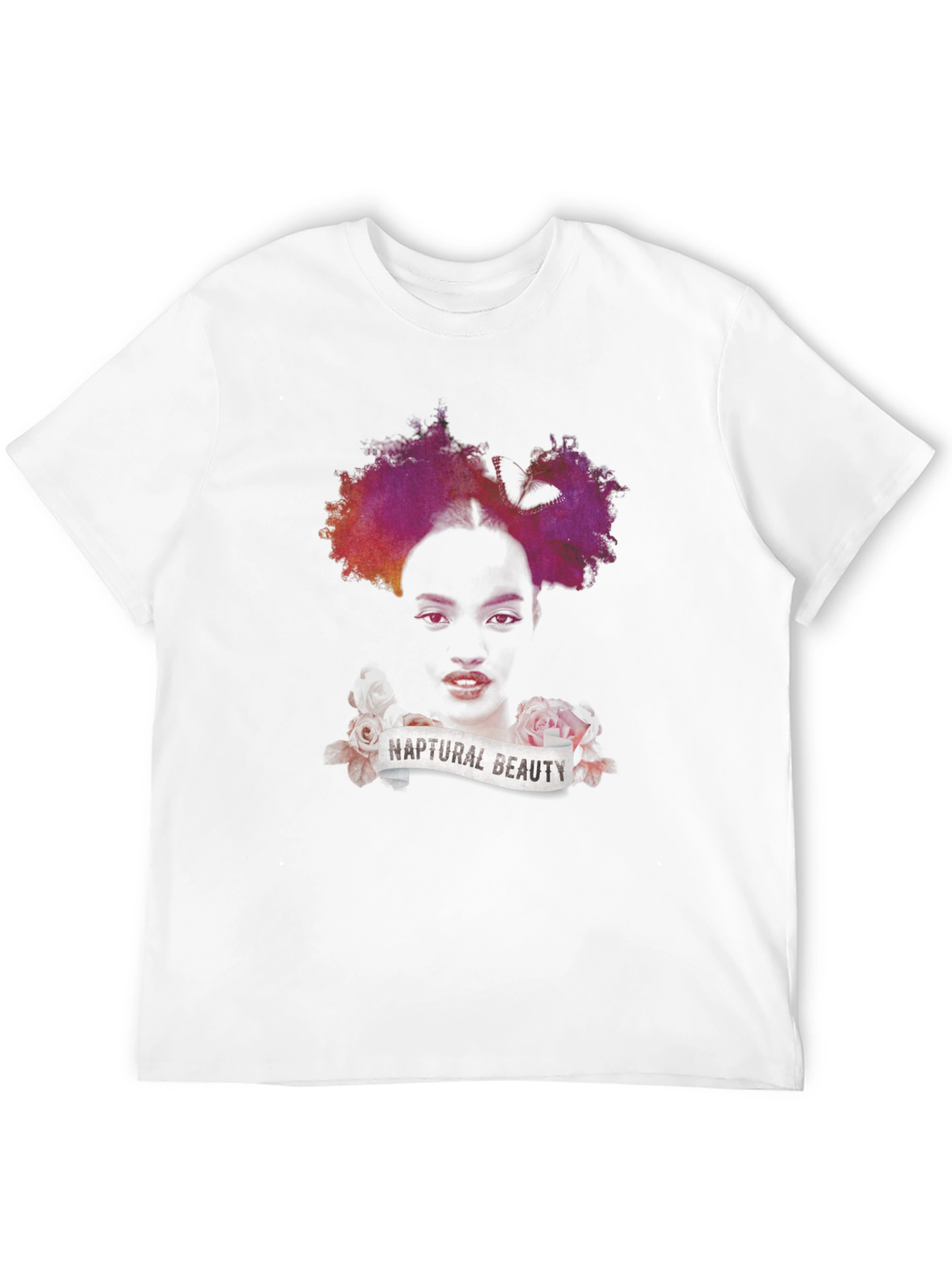 Black Naptural Beauty Graphic Tee - Black Unisex T-Shirt view 12