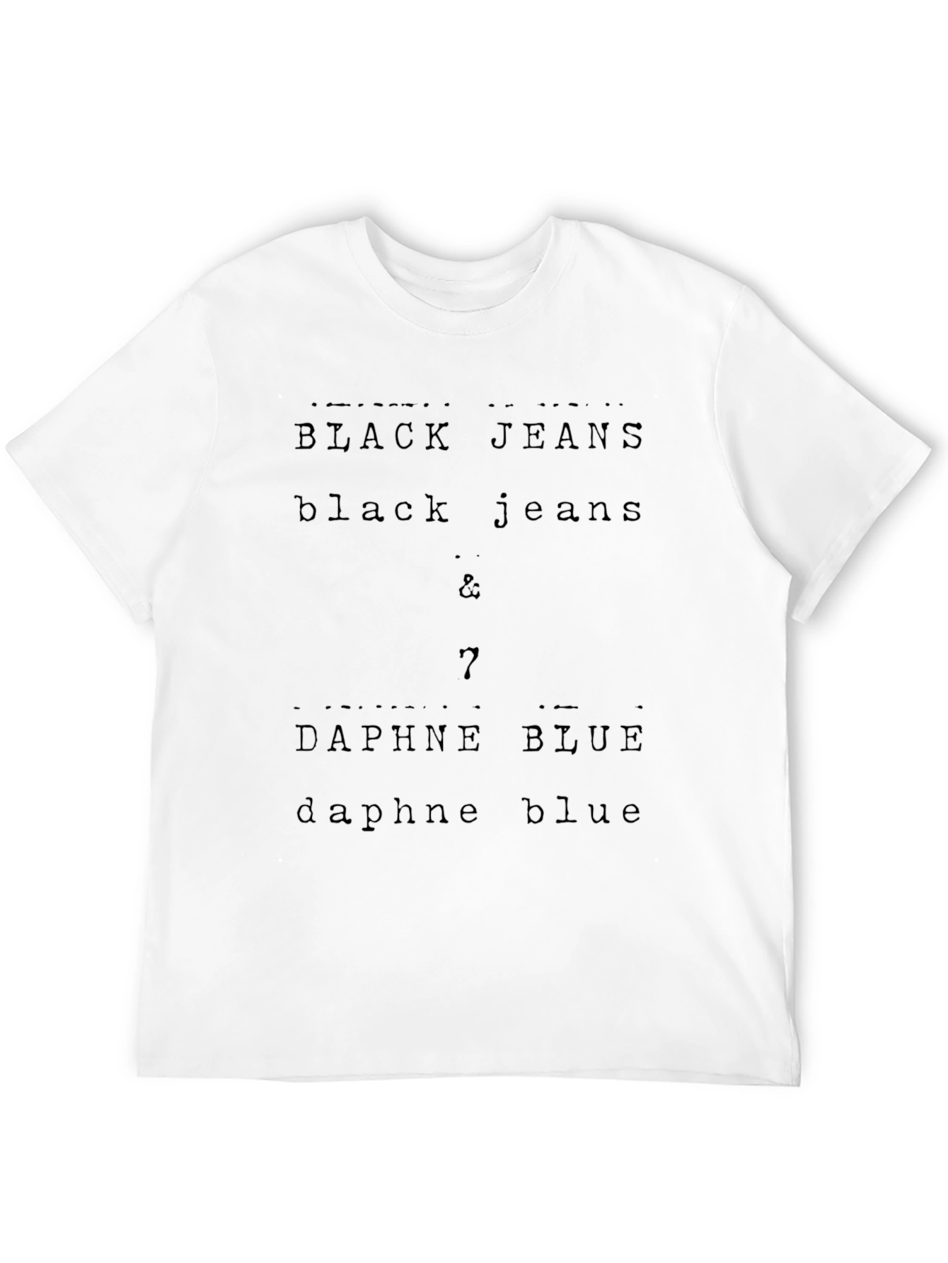 Black Black Jeans & Daphne Blue Graphic Tee view 12