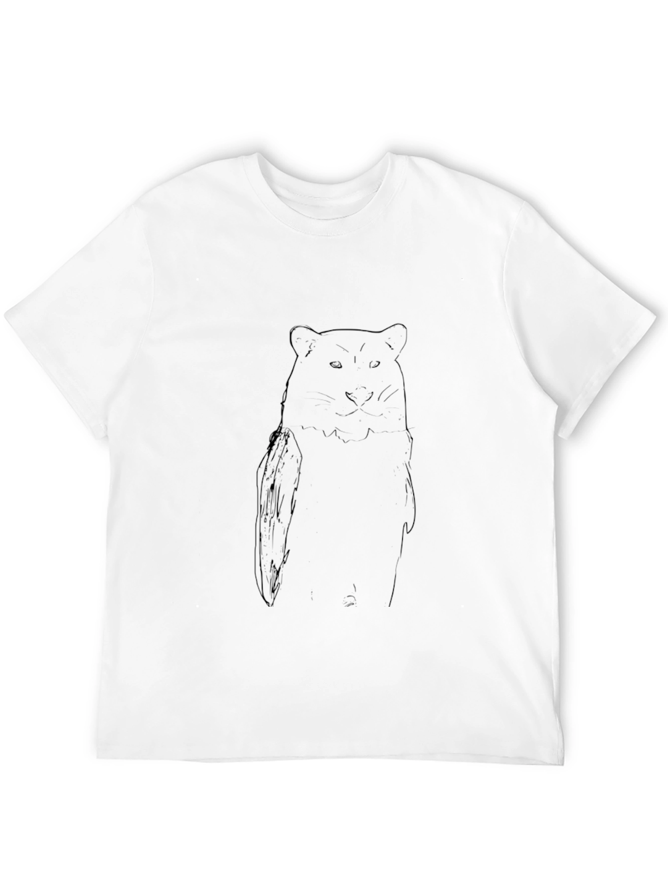 Black Black T-Shirt with Bear Graphic view 12