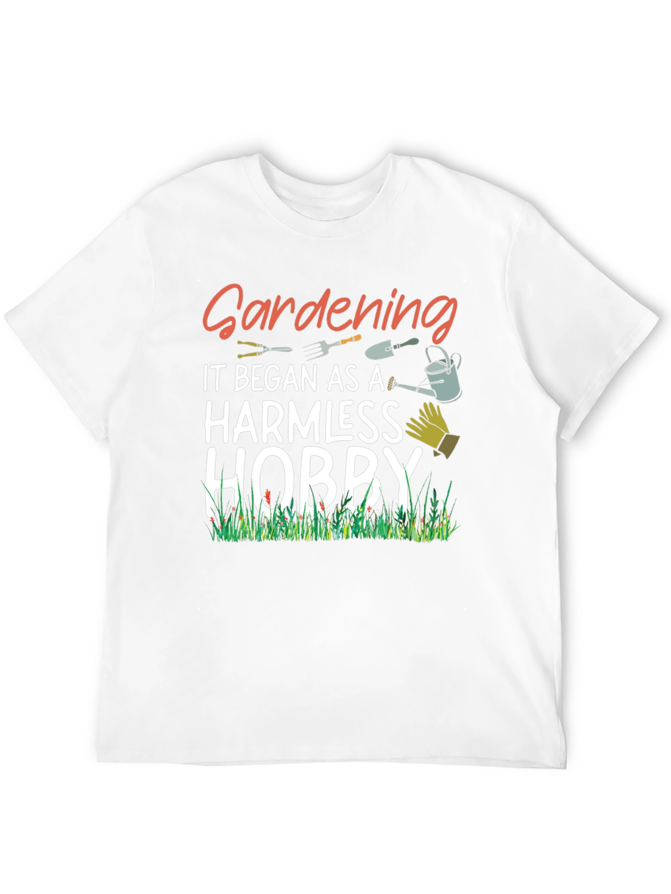 Black Gardening Hobby T-Shirt view 12