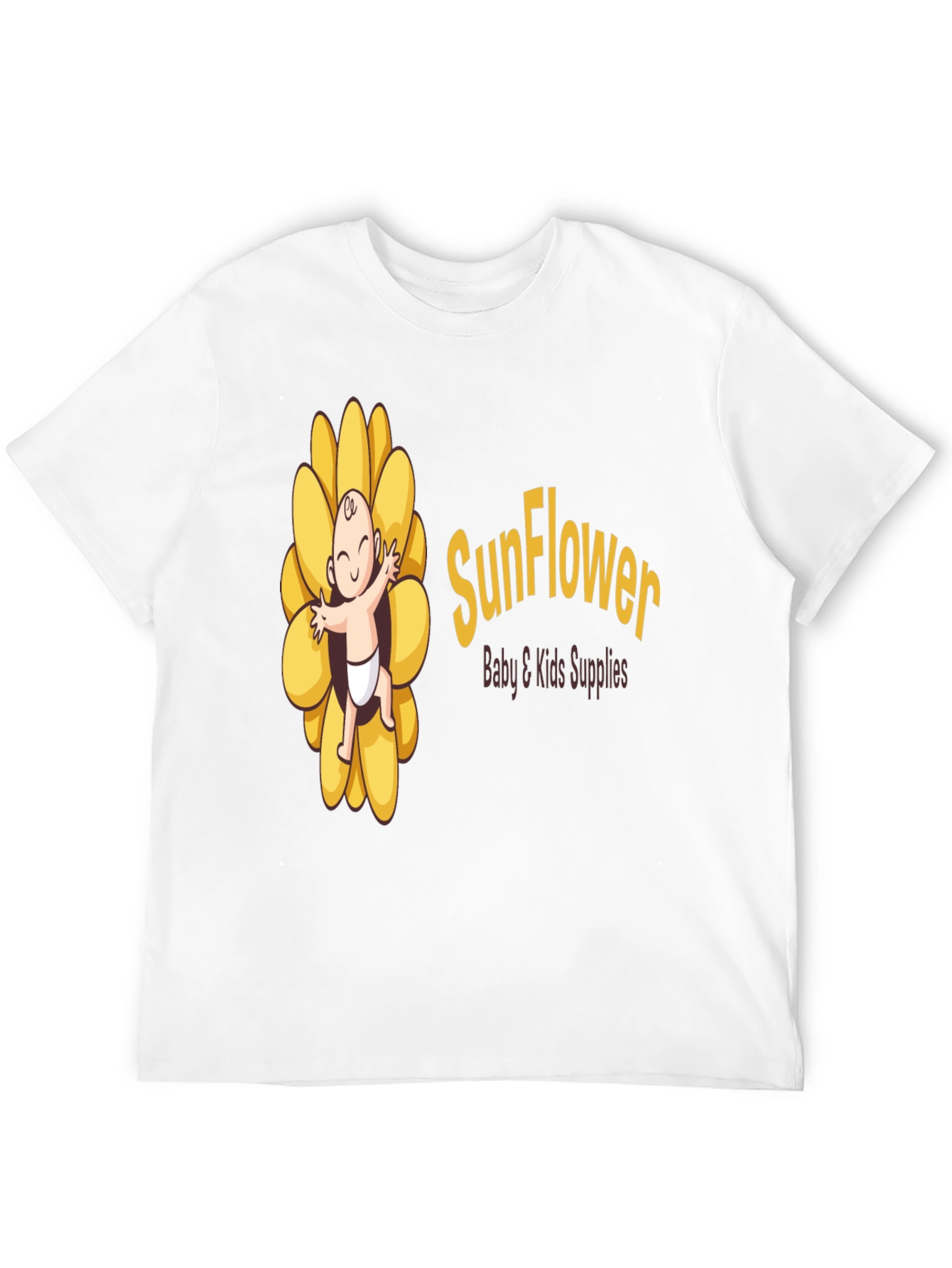 Black Sunflower Baby & Kids Supplies Black T-Shirt view 12