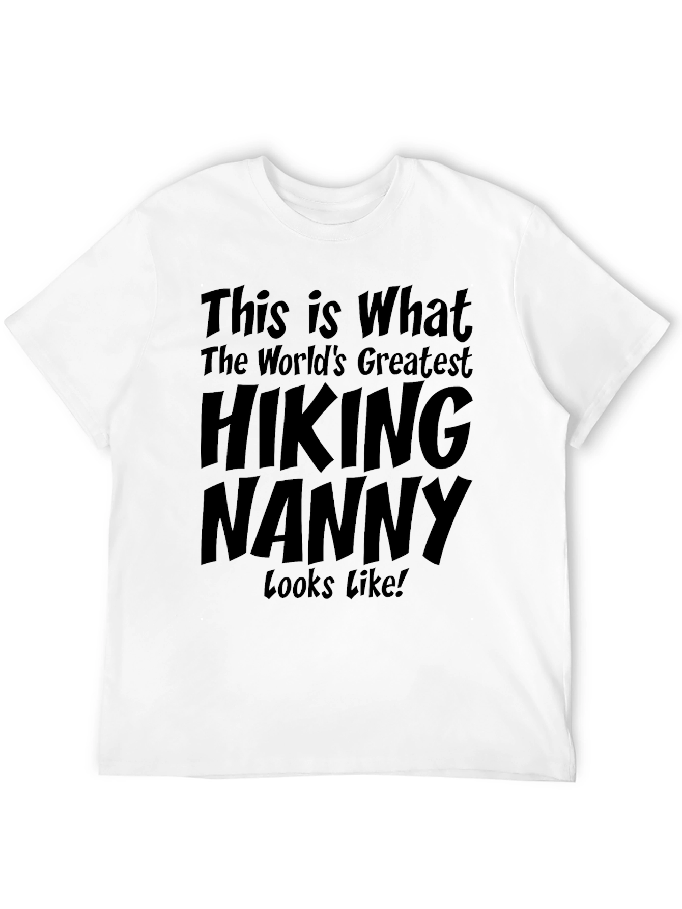 Black Hiking Nanny Graphic T-Shirt view 12