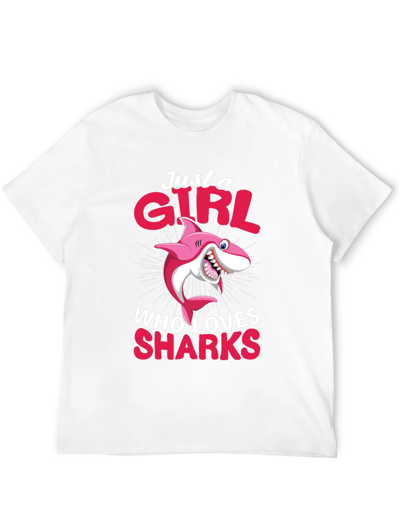 Just A Girl Who Loves Sharks T-Shirt - 12