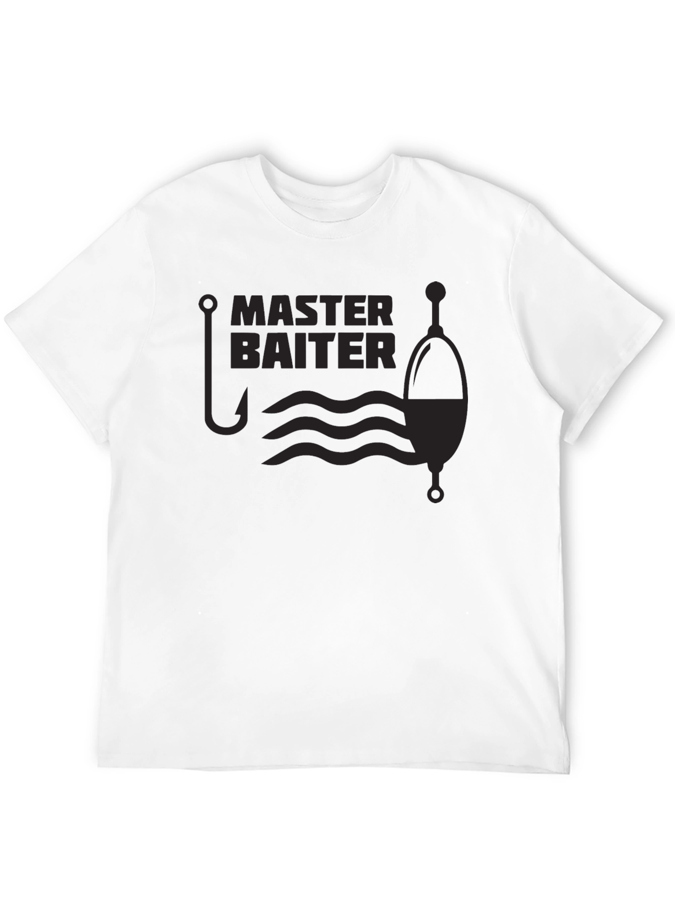 Black Master Baiter Fishing T-Shirt - Funny Angler Tee view 12