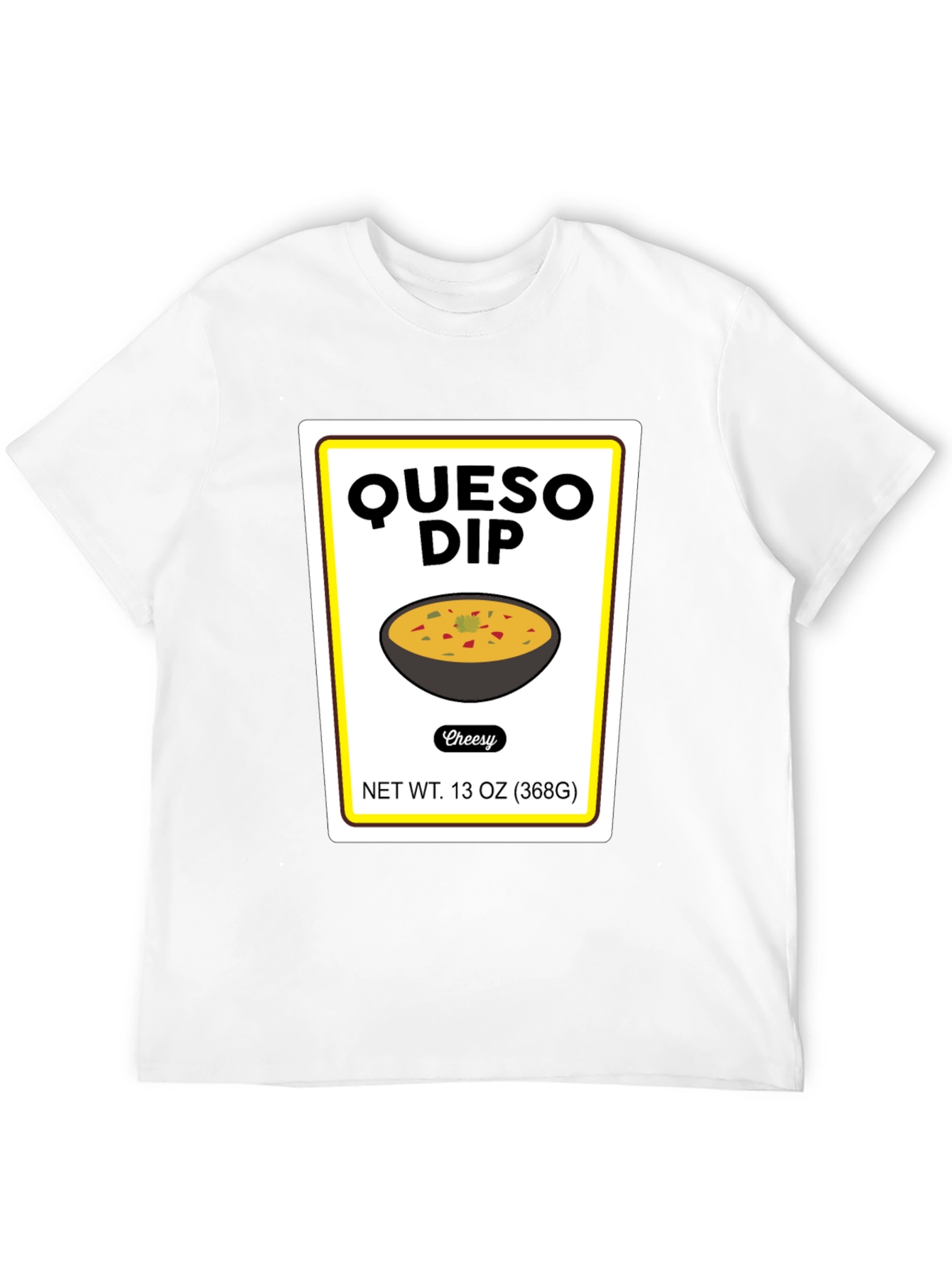 Black Queso Dip T-Shirt - Humorous Foodie Tee view 12