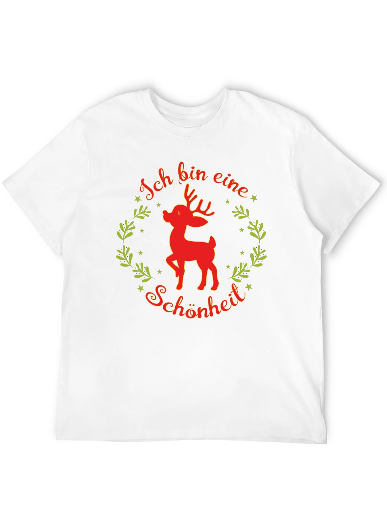Black Festive Reindeer T-Shirt - Ich Bin Eine Schönheit view 12