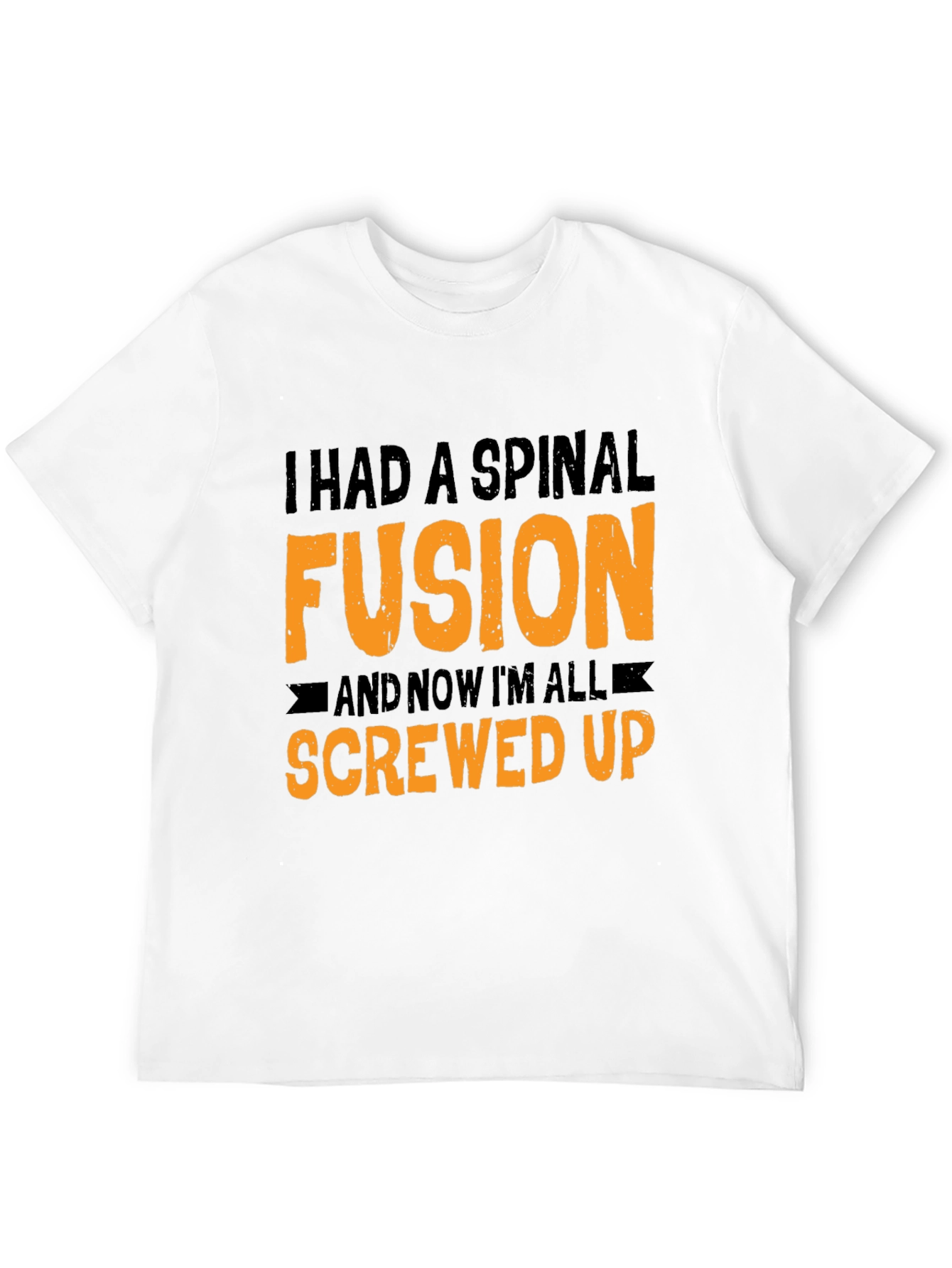 Black Spinal Fusion Graphic Tee - Funny Screw Up Humor view 12