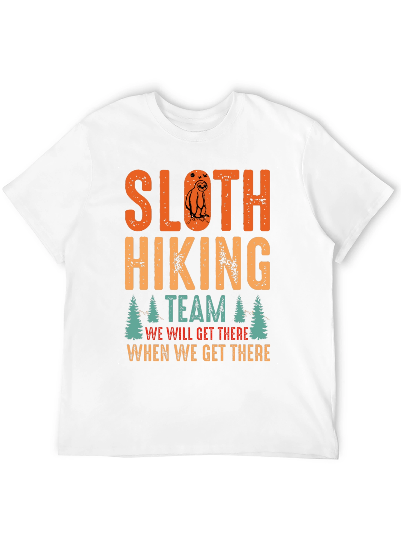 Black Sloth Hiking Team T-Shirt - Funny Adventure Tee view 12