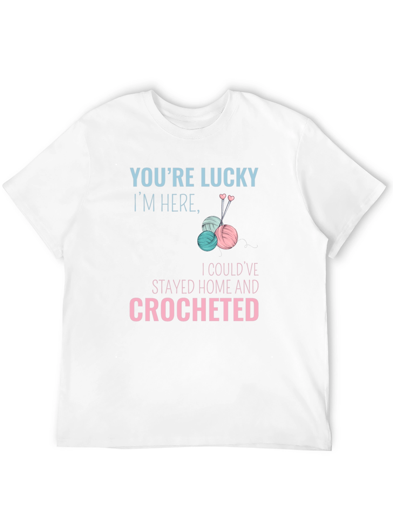 Black Lucky Crochet T-Shirt - Stay Home & Crochet view 12