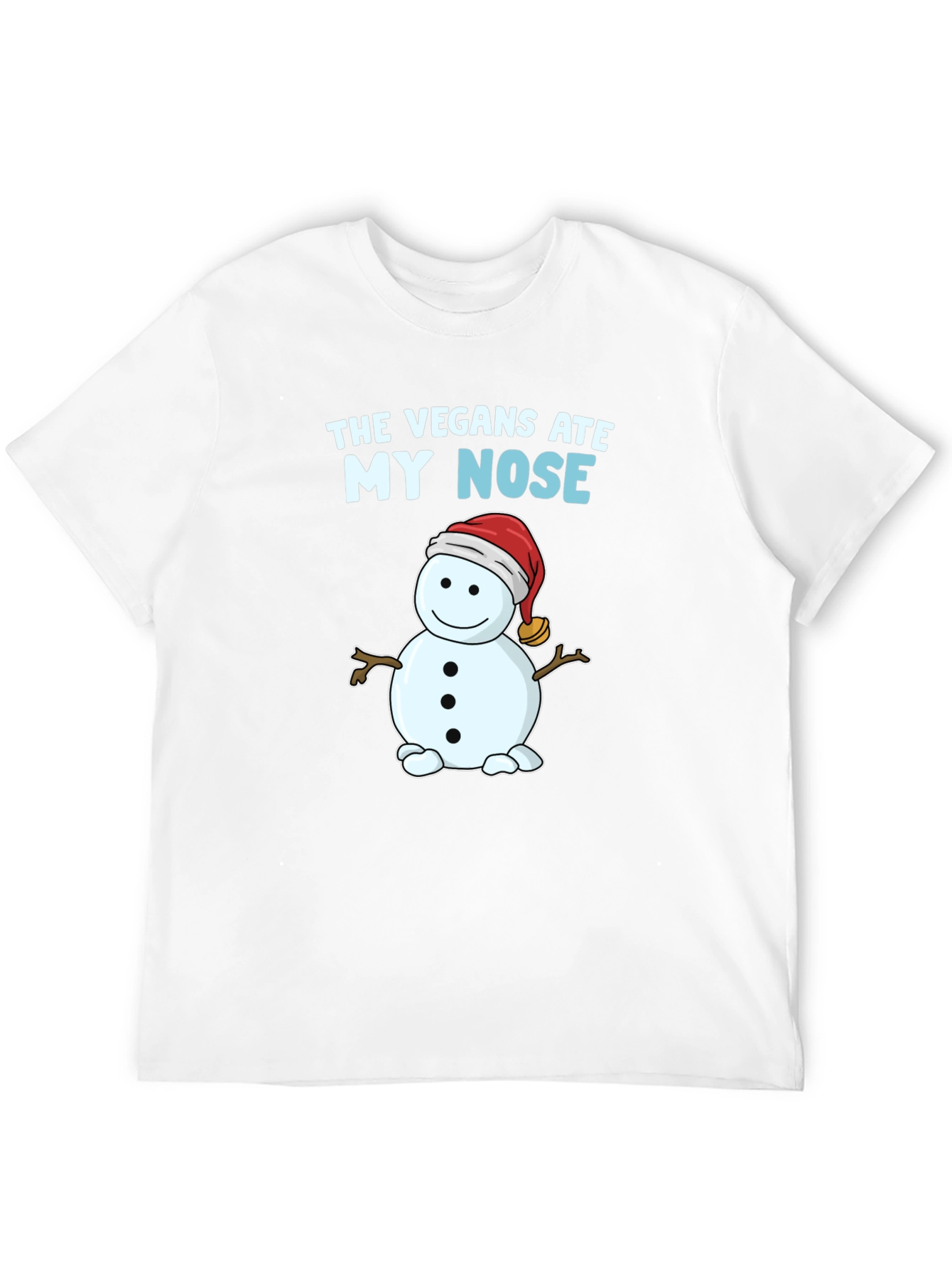 Black The Vegans Ate My Nose T-Shirt Snowman Funny view 12