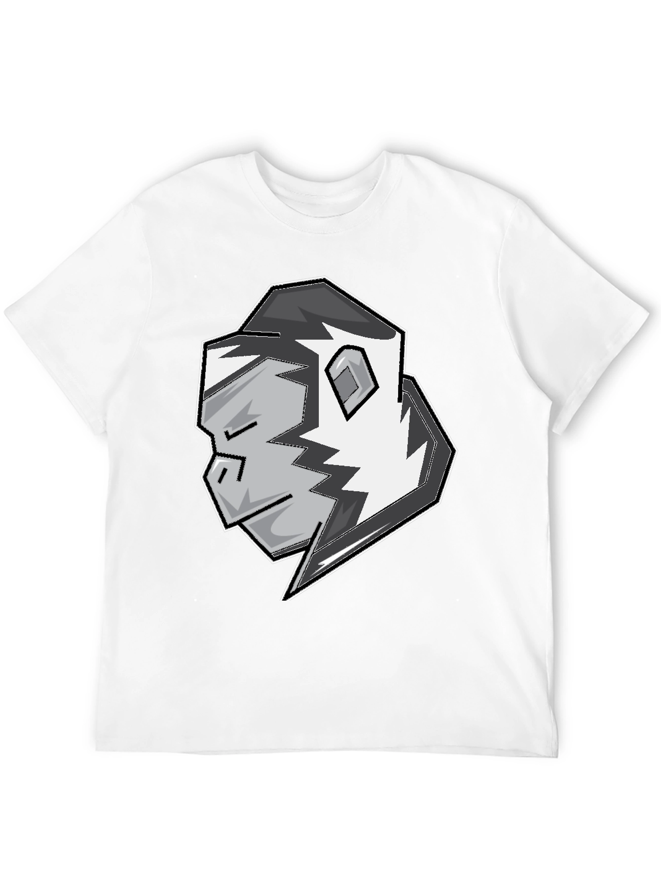 Black Stylish Gorilla Graphic T-Shirt - Black view 12