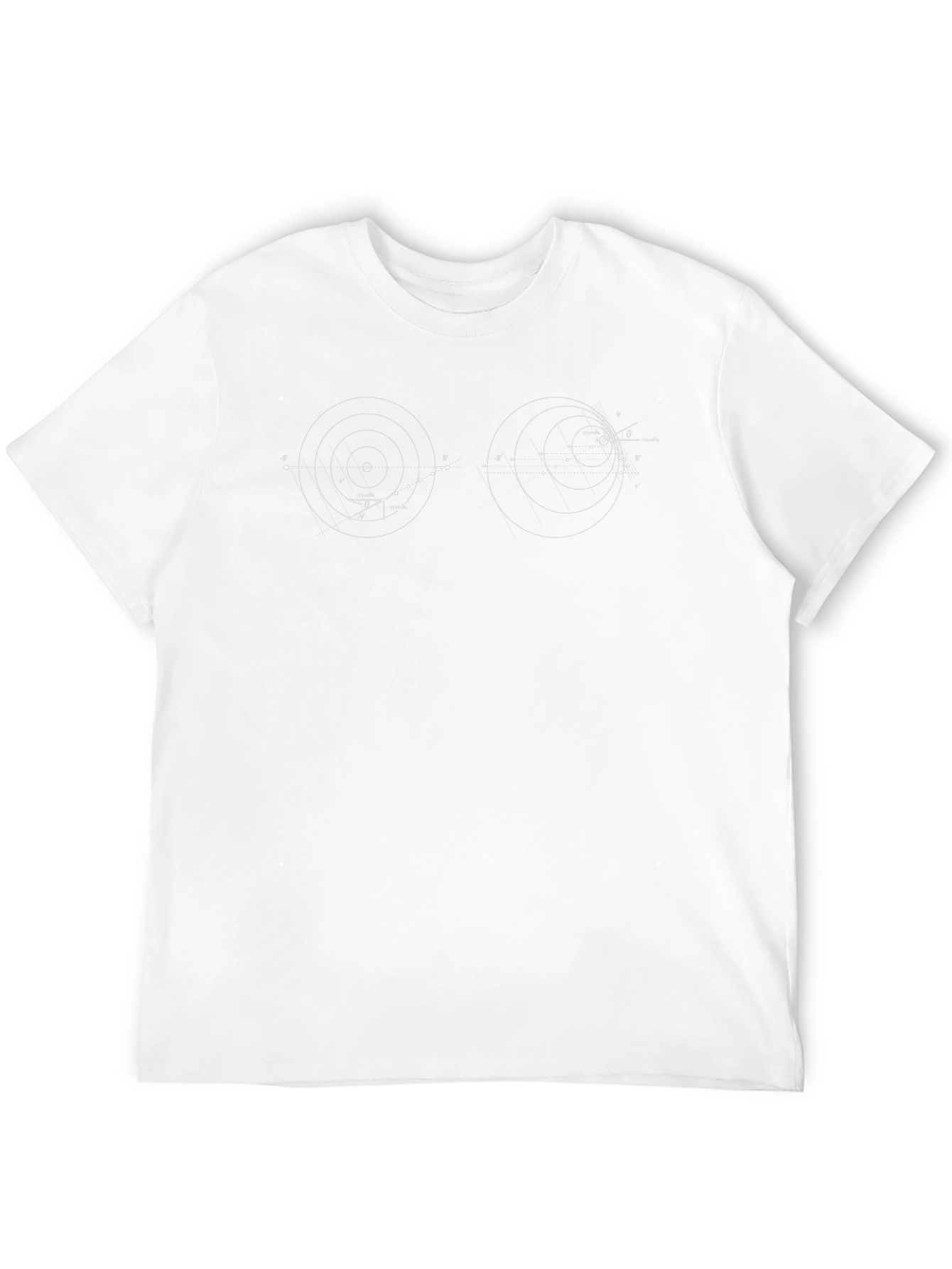 Abstract Circle Graphic T-Shirt - Black - 12