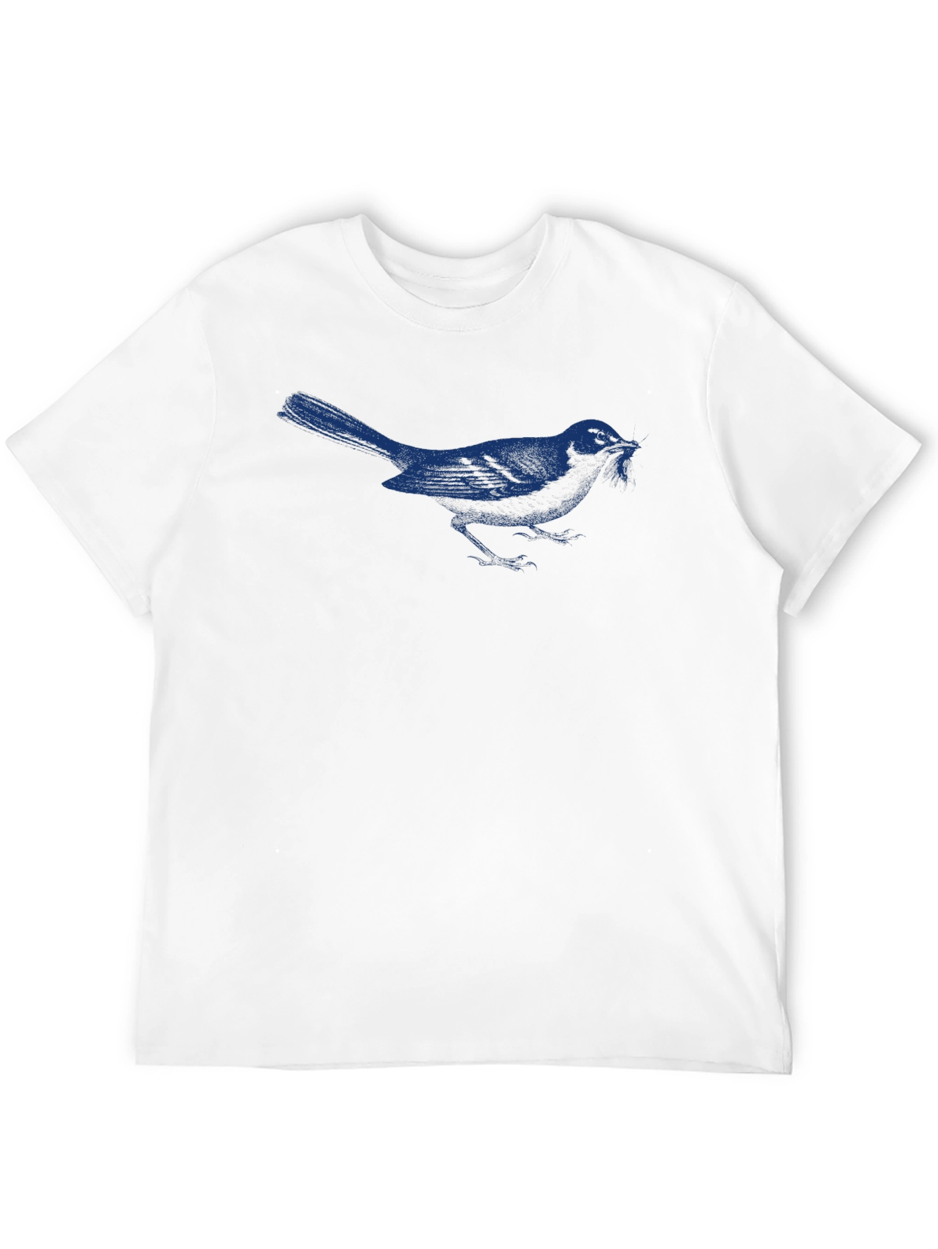 Black Bluebird Graphic Tee - Black Cotton T-Shirt view 12