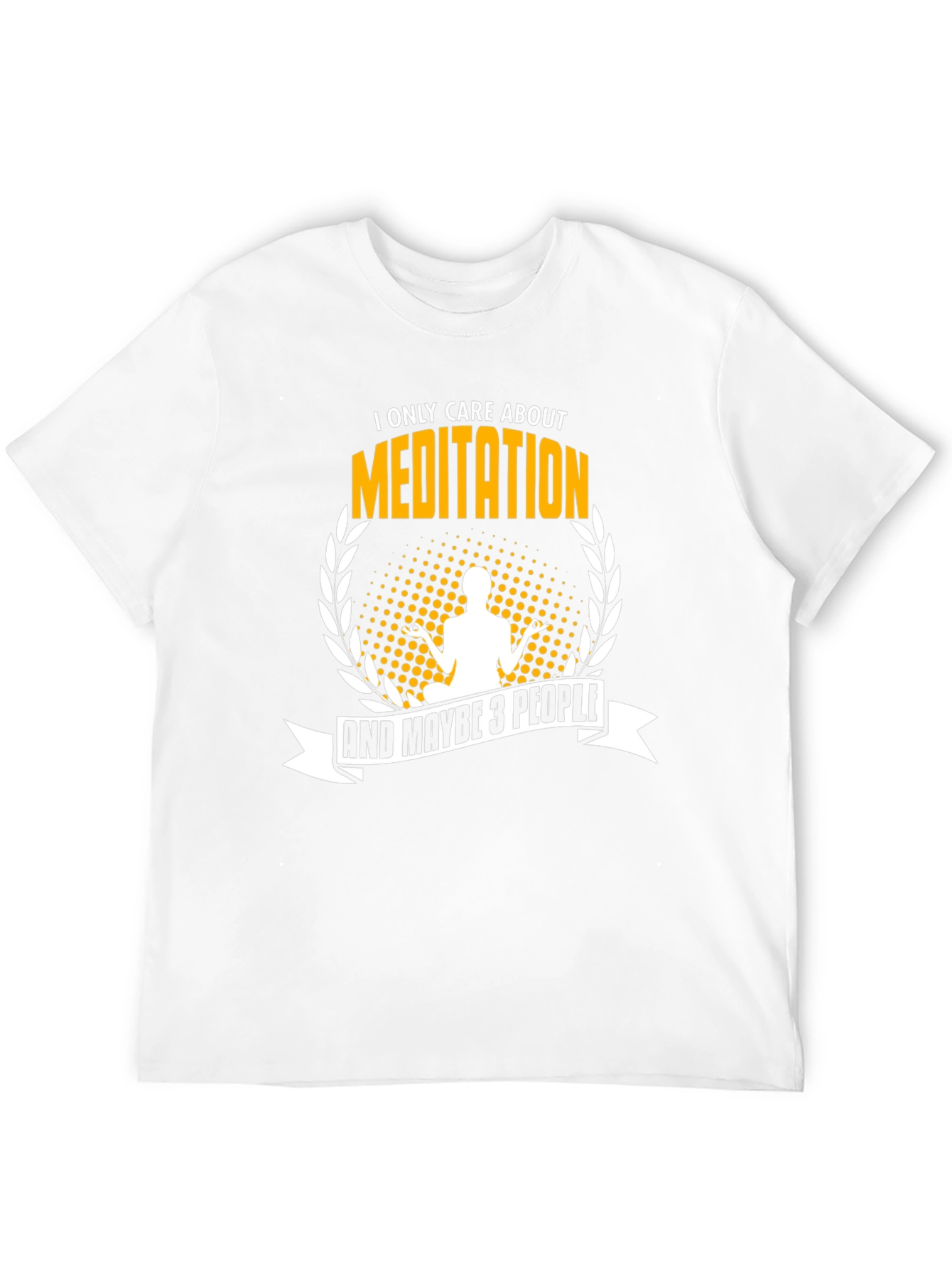 Black Meditation Graphic T-Shirt - I Only Care About Meditation view 12