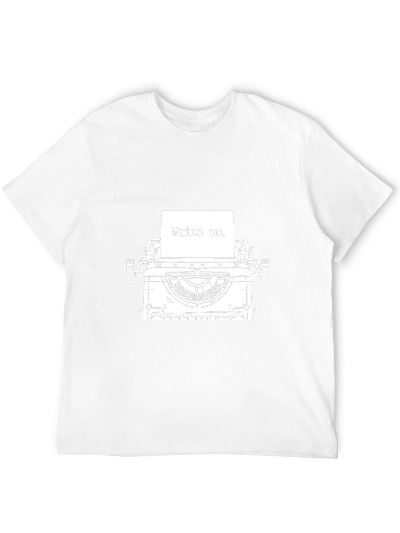 Black Write On Typewriter Graphic Tee - Black view 12