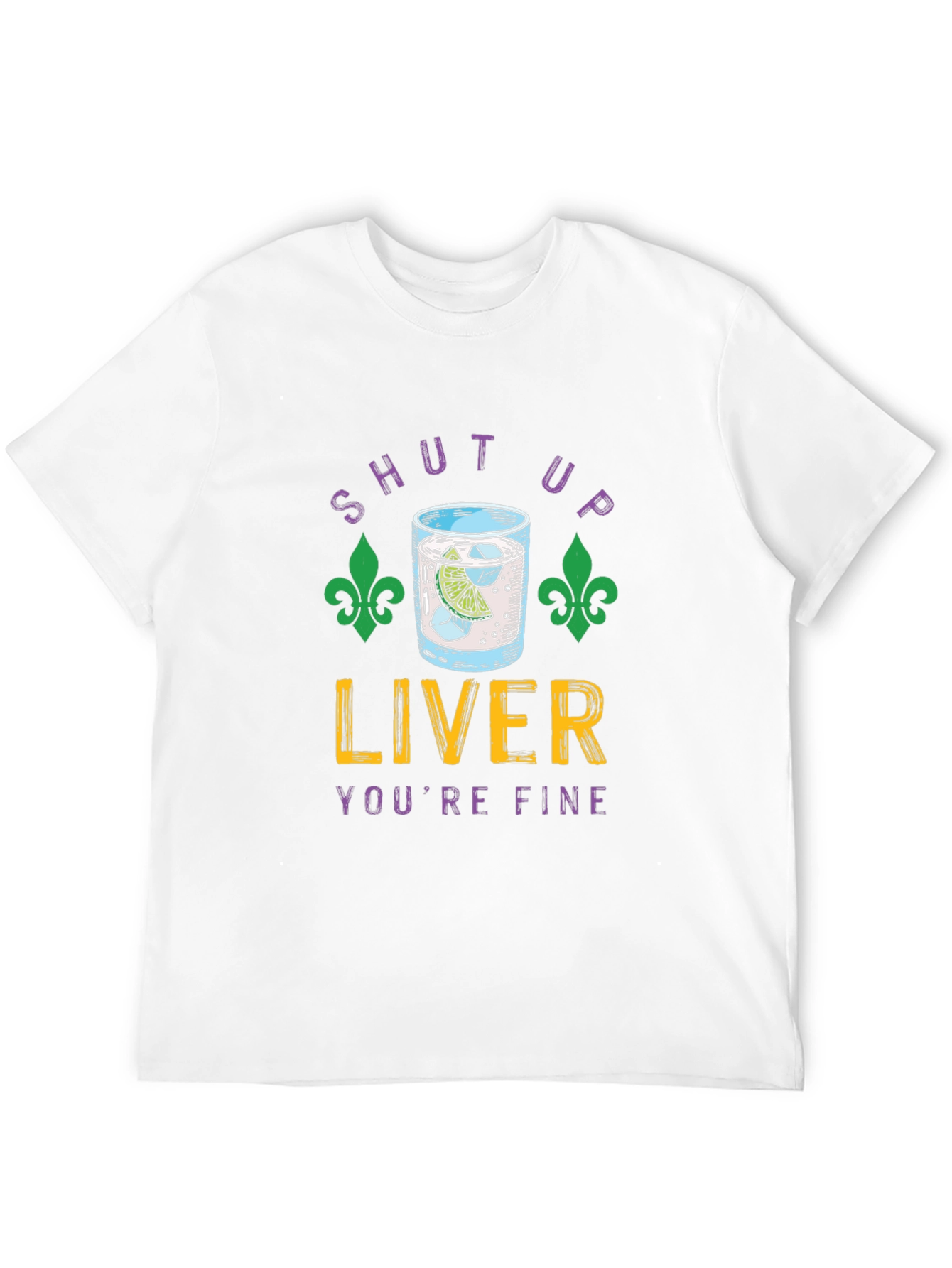 Black Shut Up Liver Funny Party T-Shirt view 12