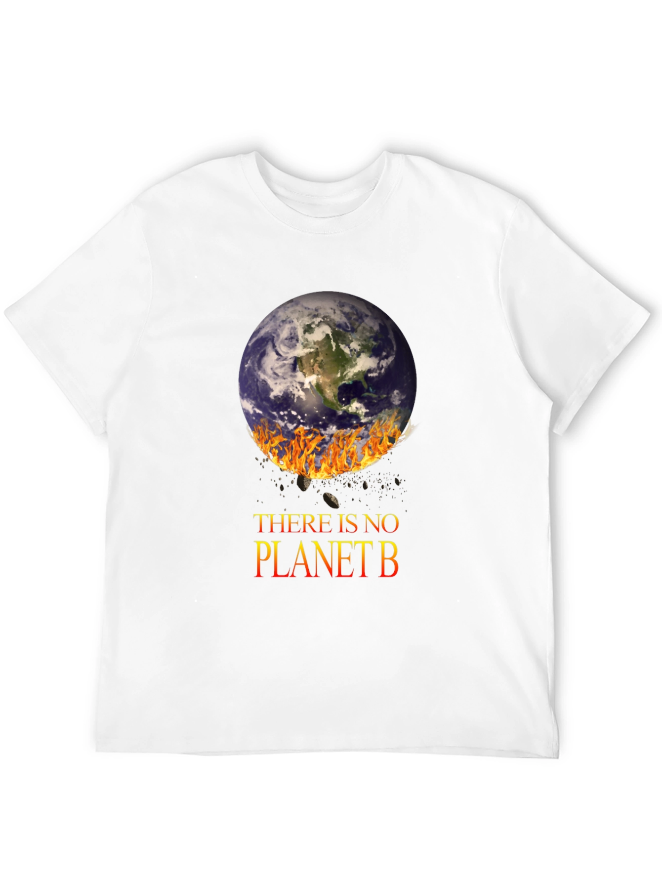 Black There is No Planet B T-Shirt view 12