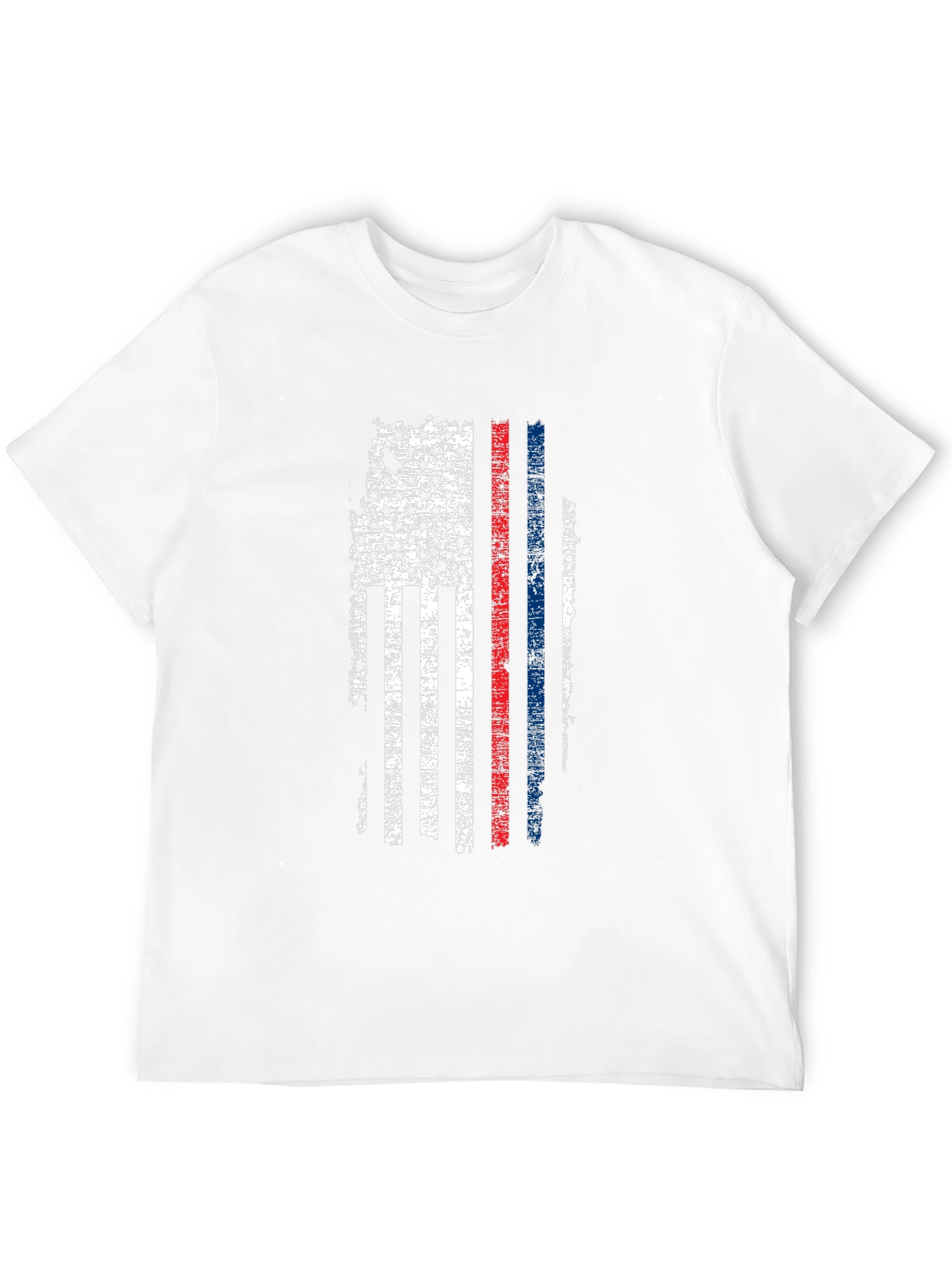 Distressed American Flag Thin Line T-Shirt - 12