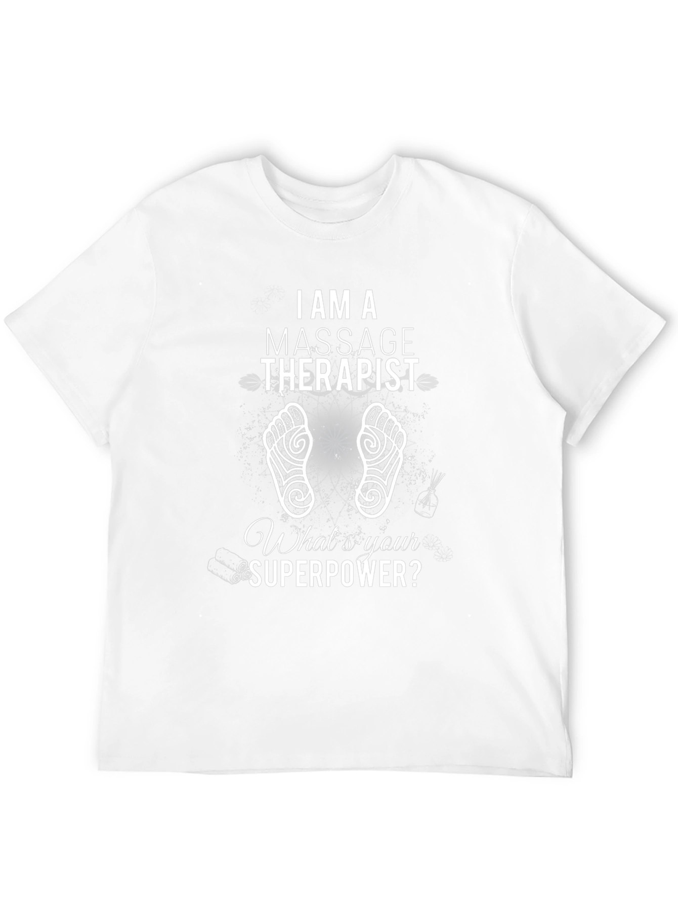 Black Massage Therapist Superpower T-Shirt - Relax & Rejuvenate view 12