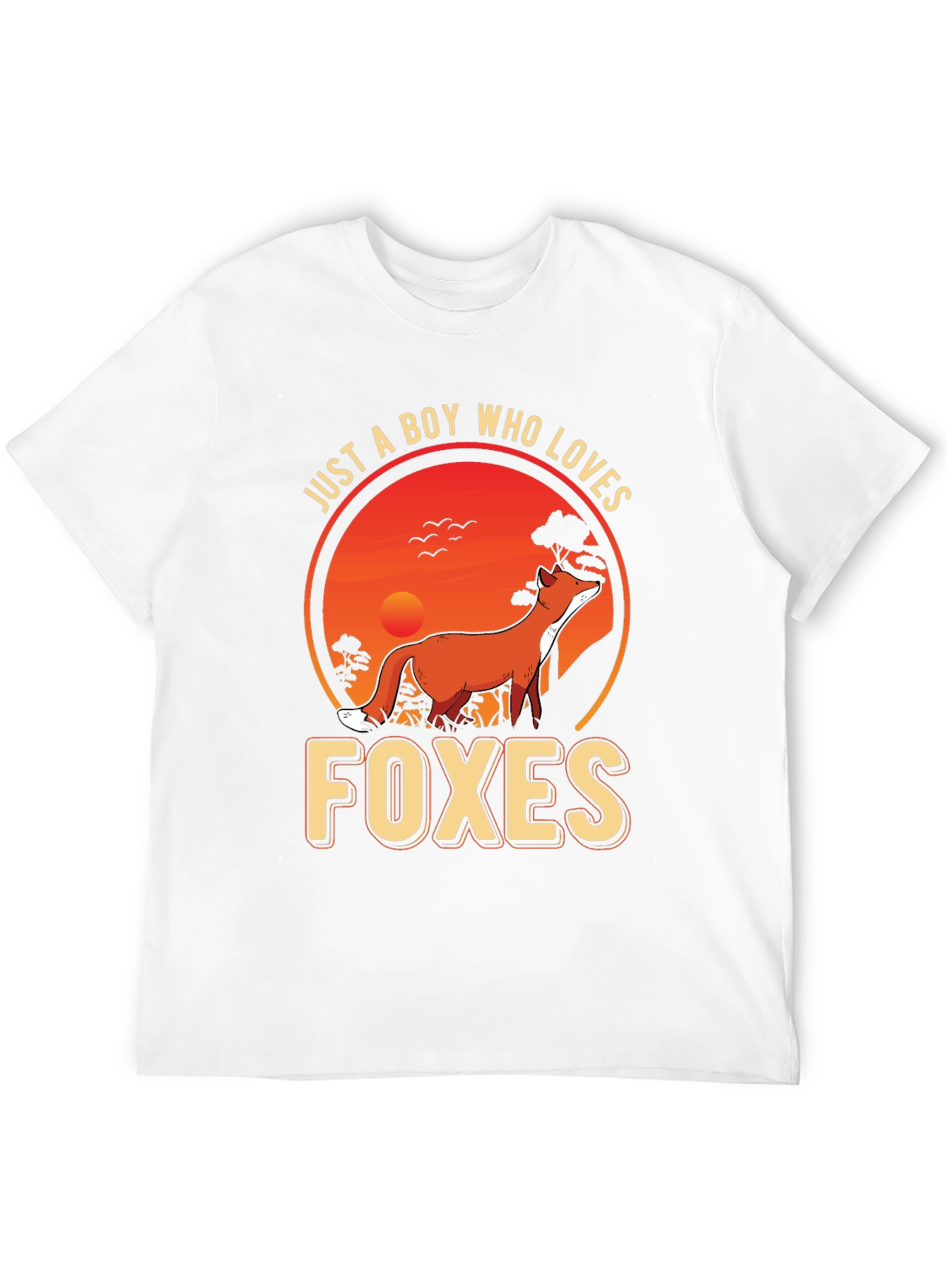 Black Boy Who Loves Foxes Graphic Tee view 12