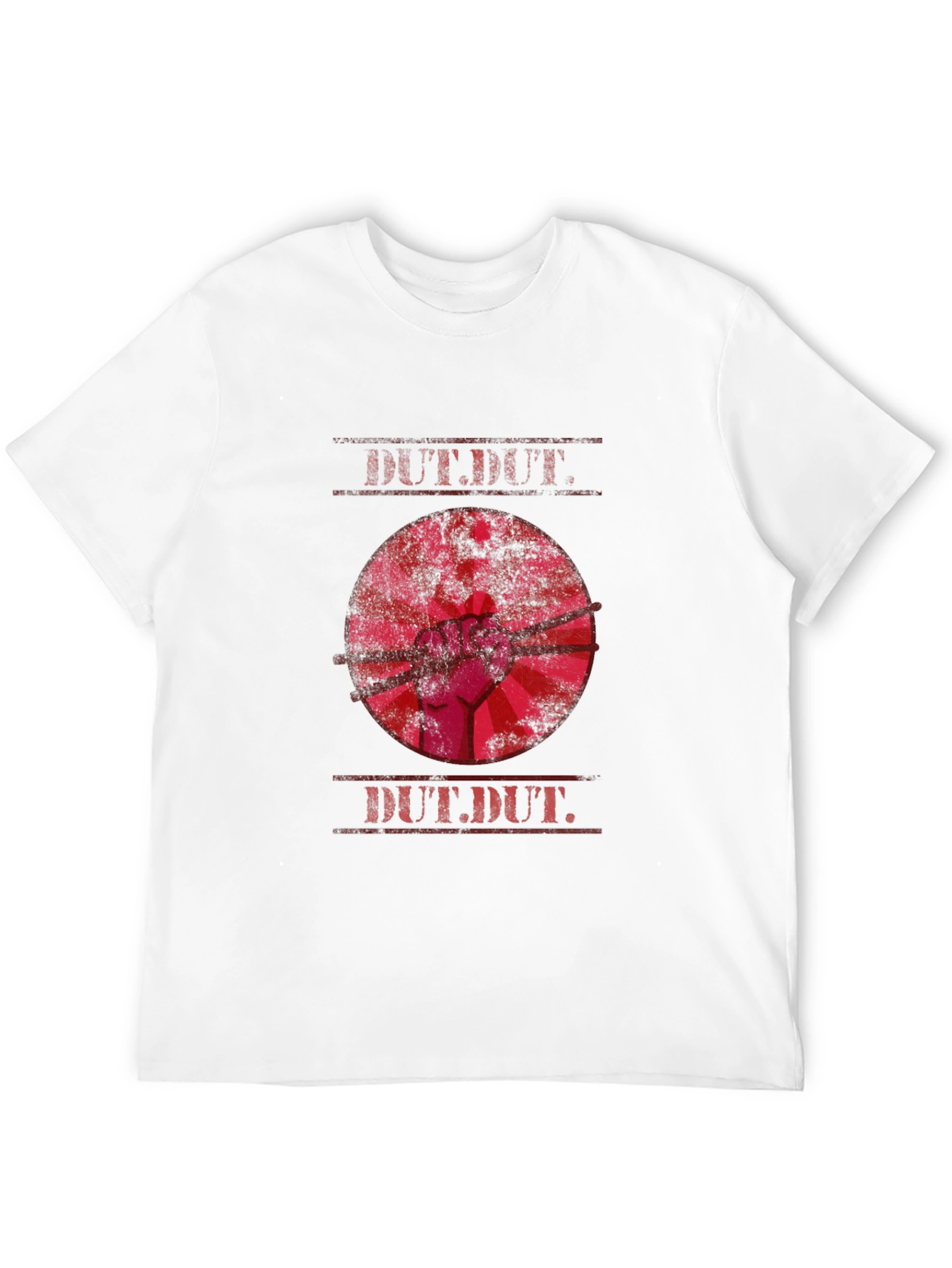 Black DUT.DUT. Graphic Print Crew Neck T-Shirt view 12