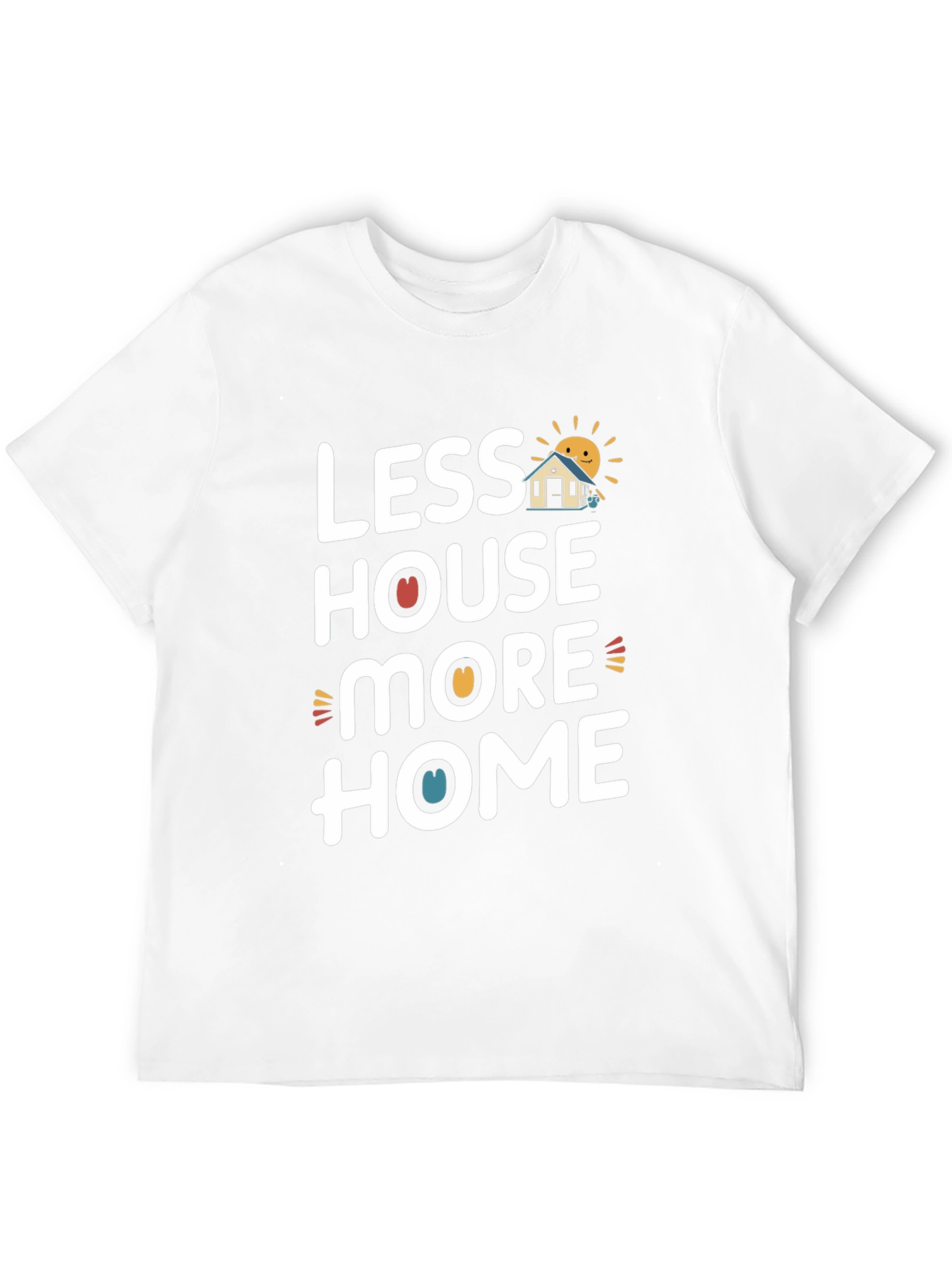 Black Less House More Home Graphic Tee - Black view 12