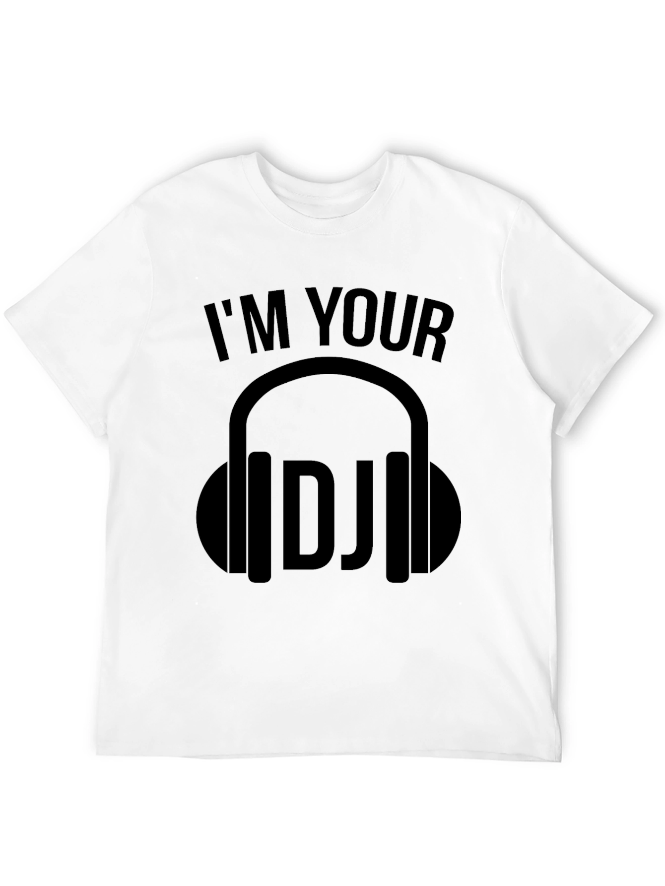 Black I'm Your DJ Black Graphic T-Shirt view 12