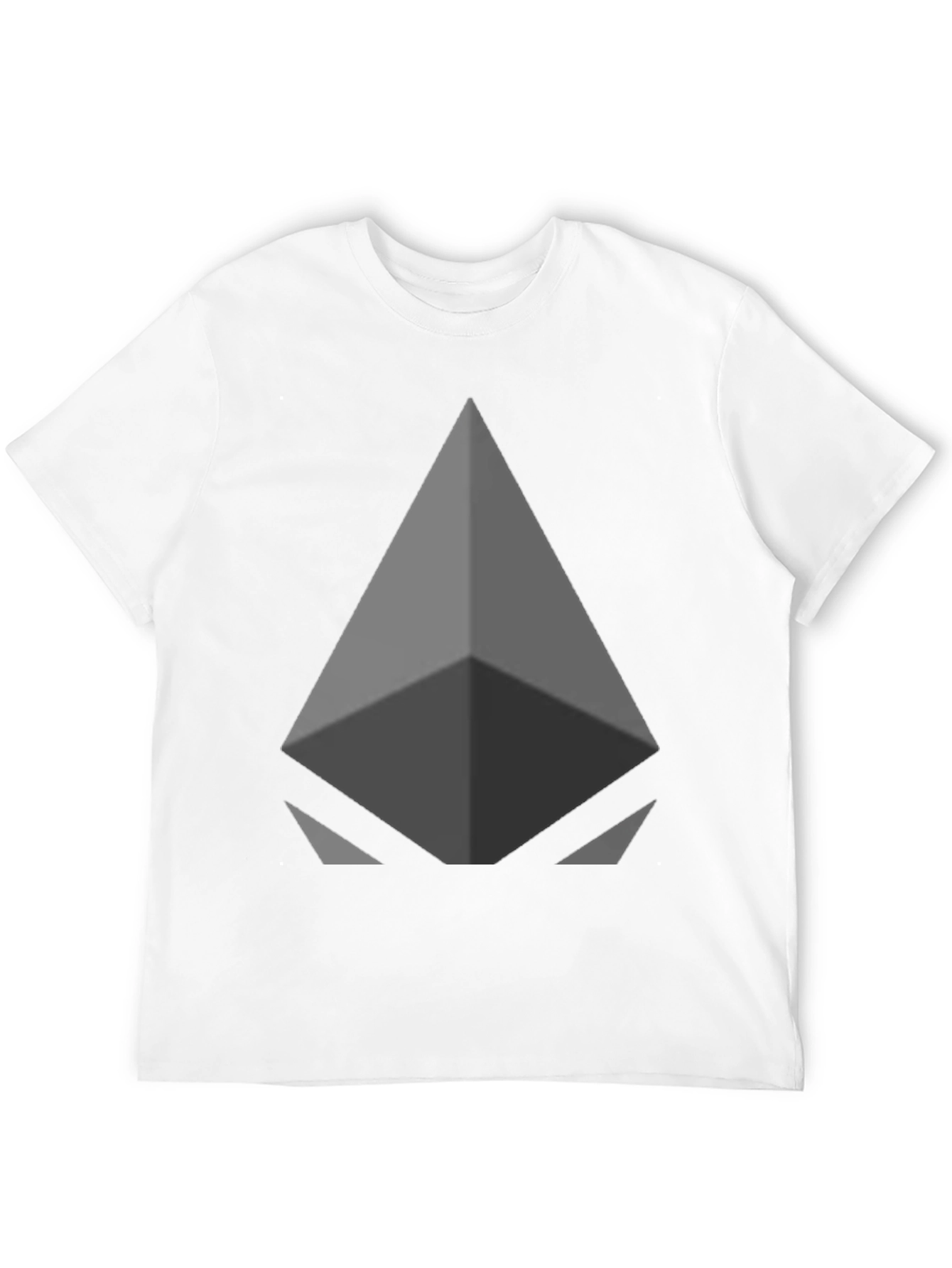 Black Geometric Graphic Print Crew Neck T-Shirt view 12