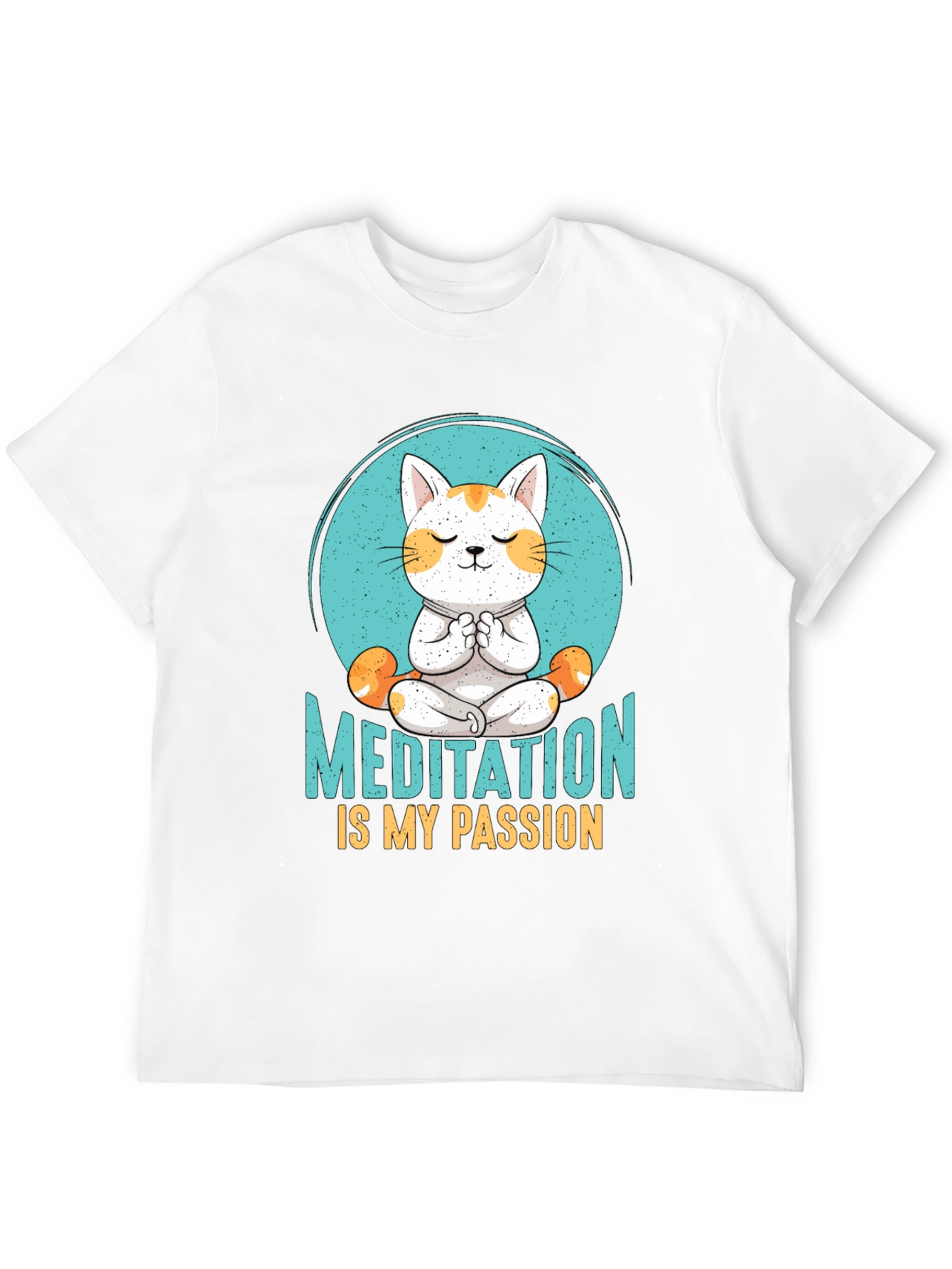 Meditation Cat T-Shirt: Find Your Zen - 12