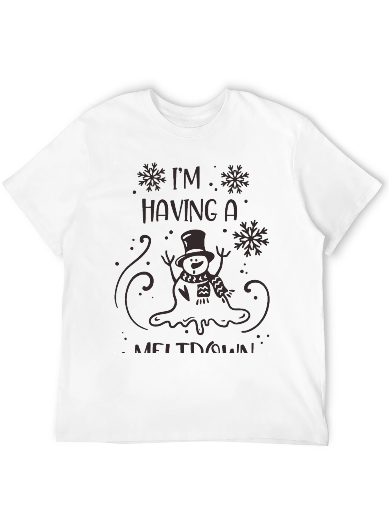 Black I'm Having a Meltdown Men's Graphic Tee view 12