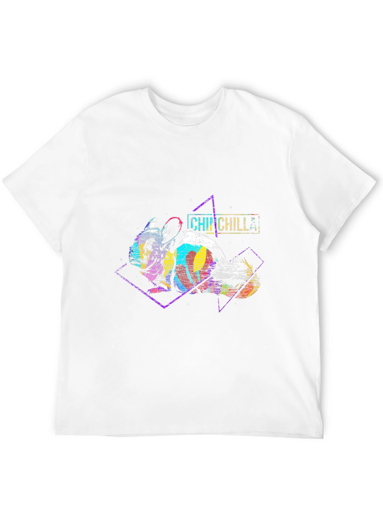 Black Retro Chinchilla Graphic Tee - Unique Design! view 12