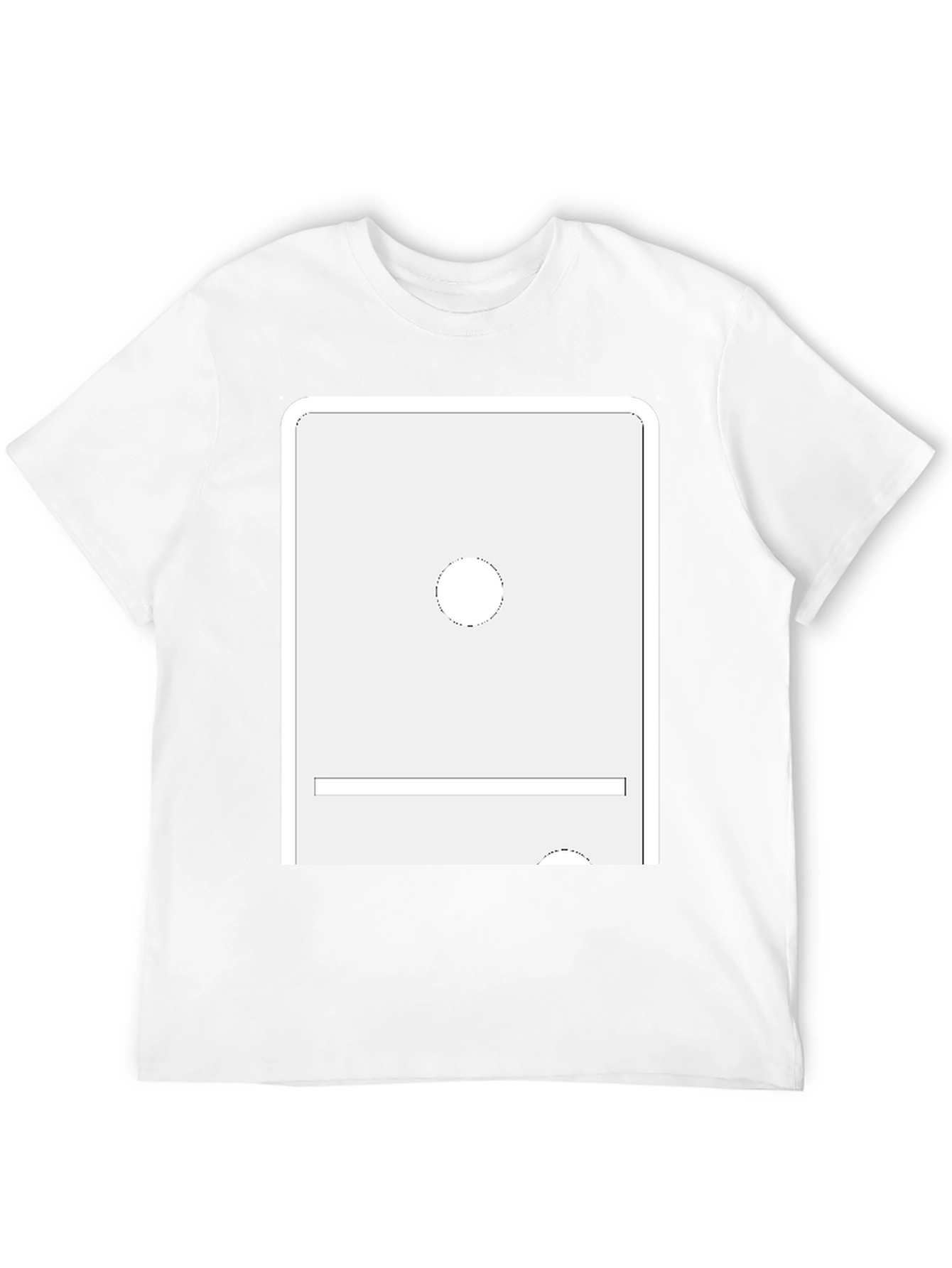 Black Minimalist Graphic Tee - Modern Black Cotton Blend Shirt view 12