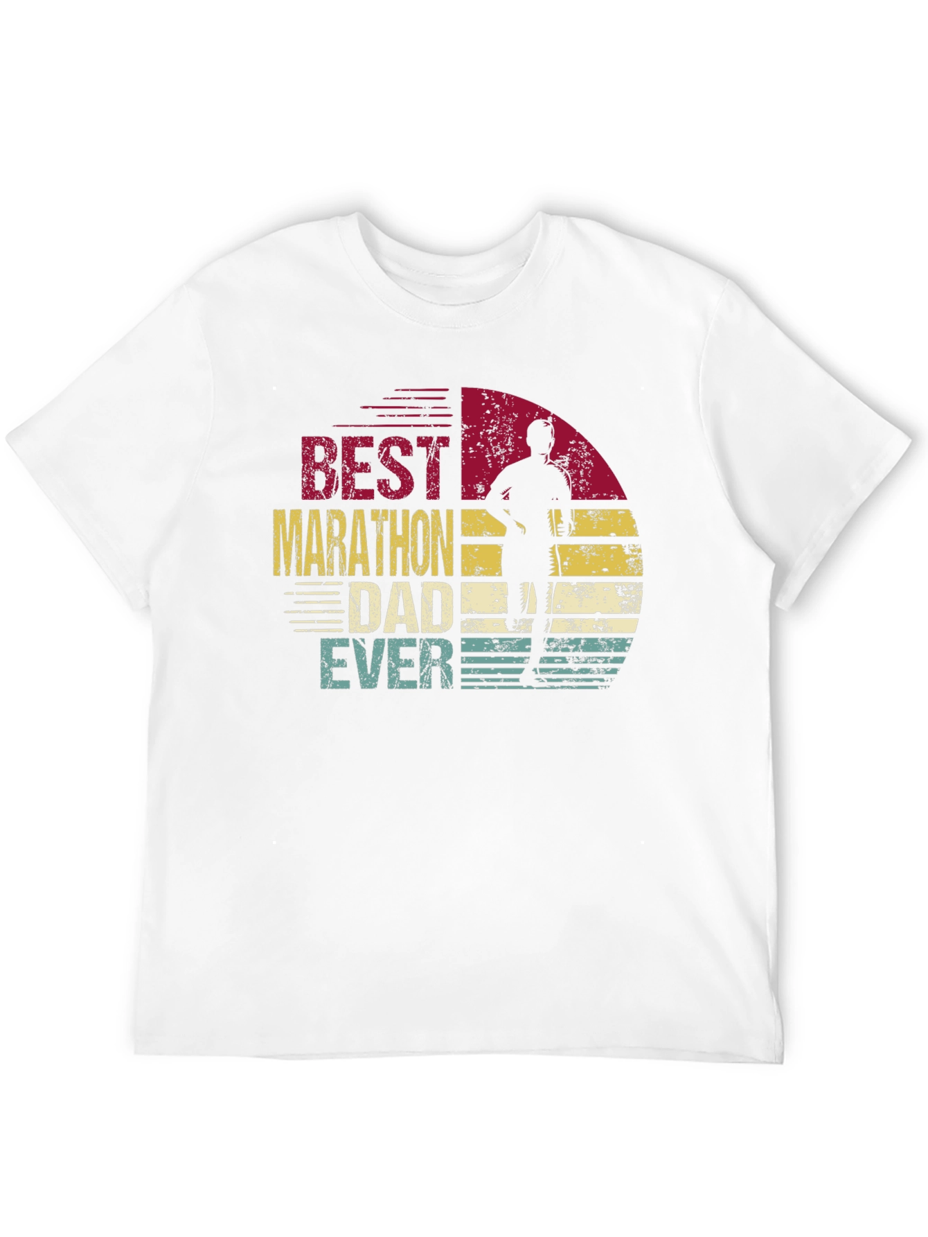 Black Best Marathon Dad Ever T-Shirt view 12