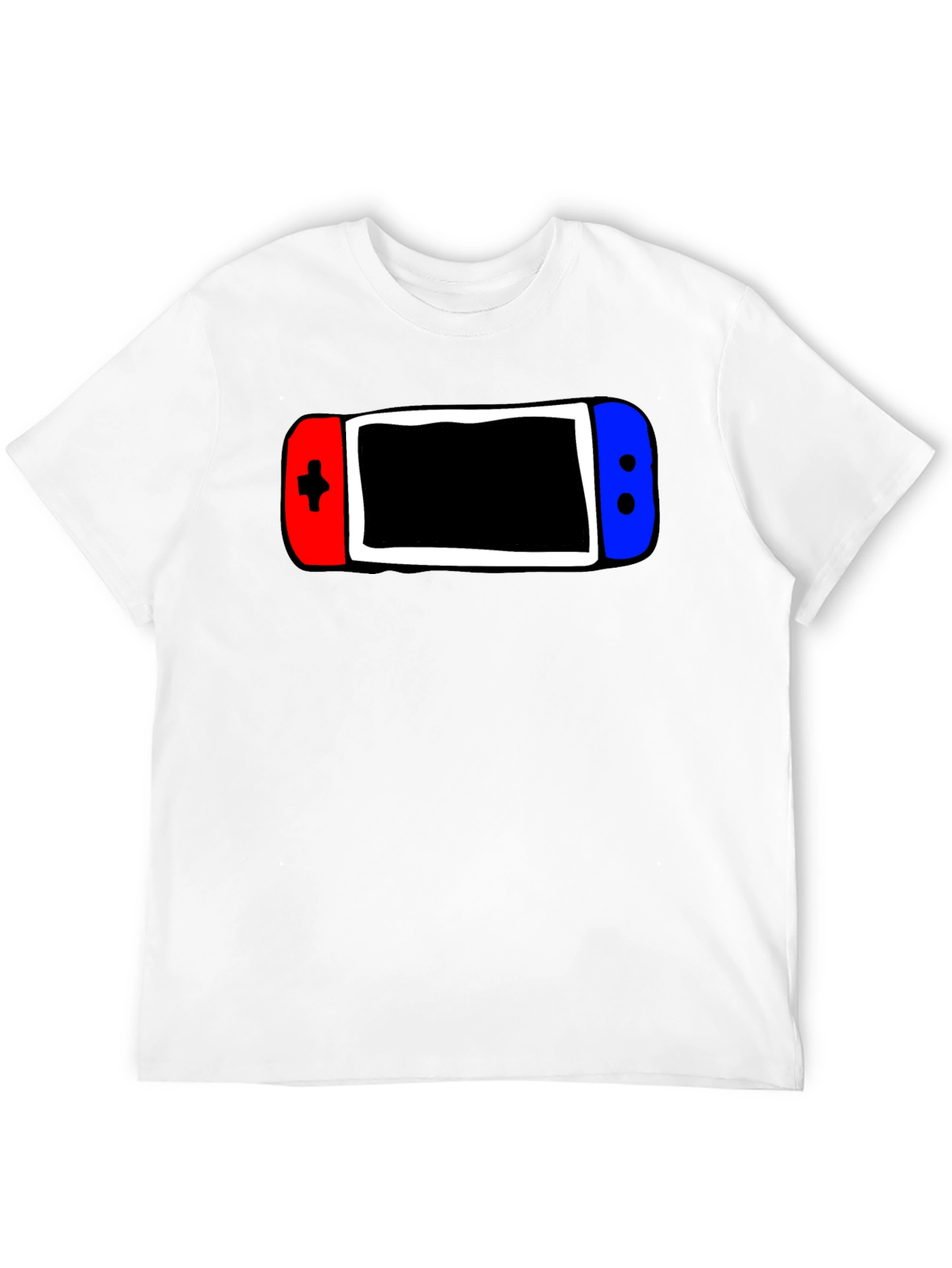 Black Gamer Style Tee - Console Controller Graphic T-Shirt view 12