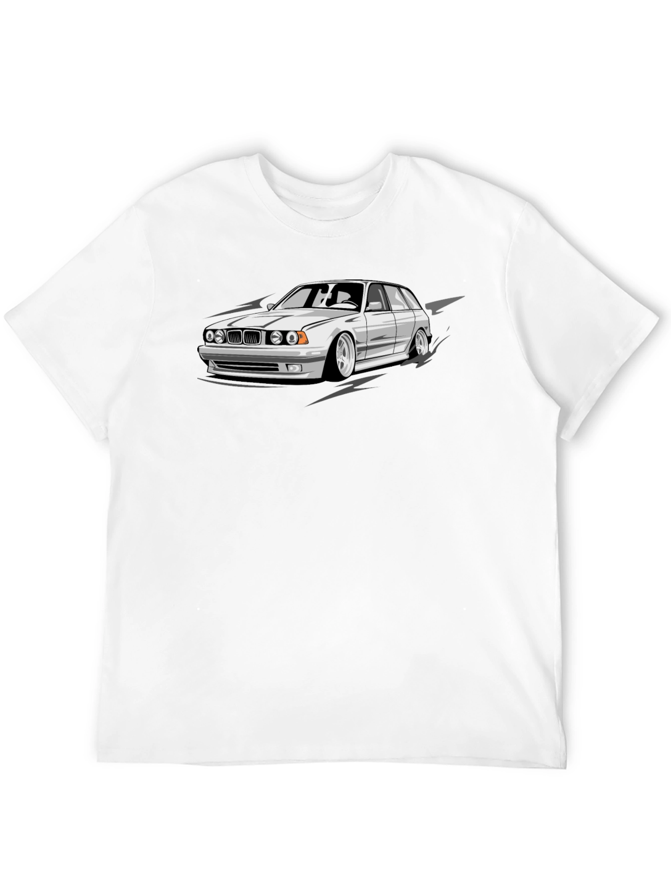 Black Cool Car Graphic Black T-Shirt view 12