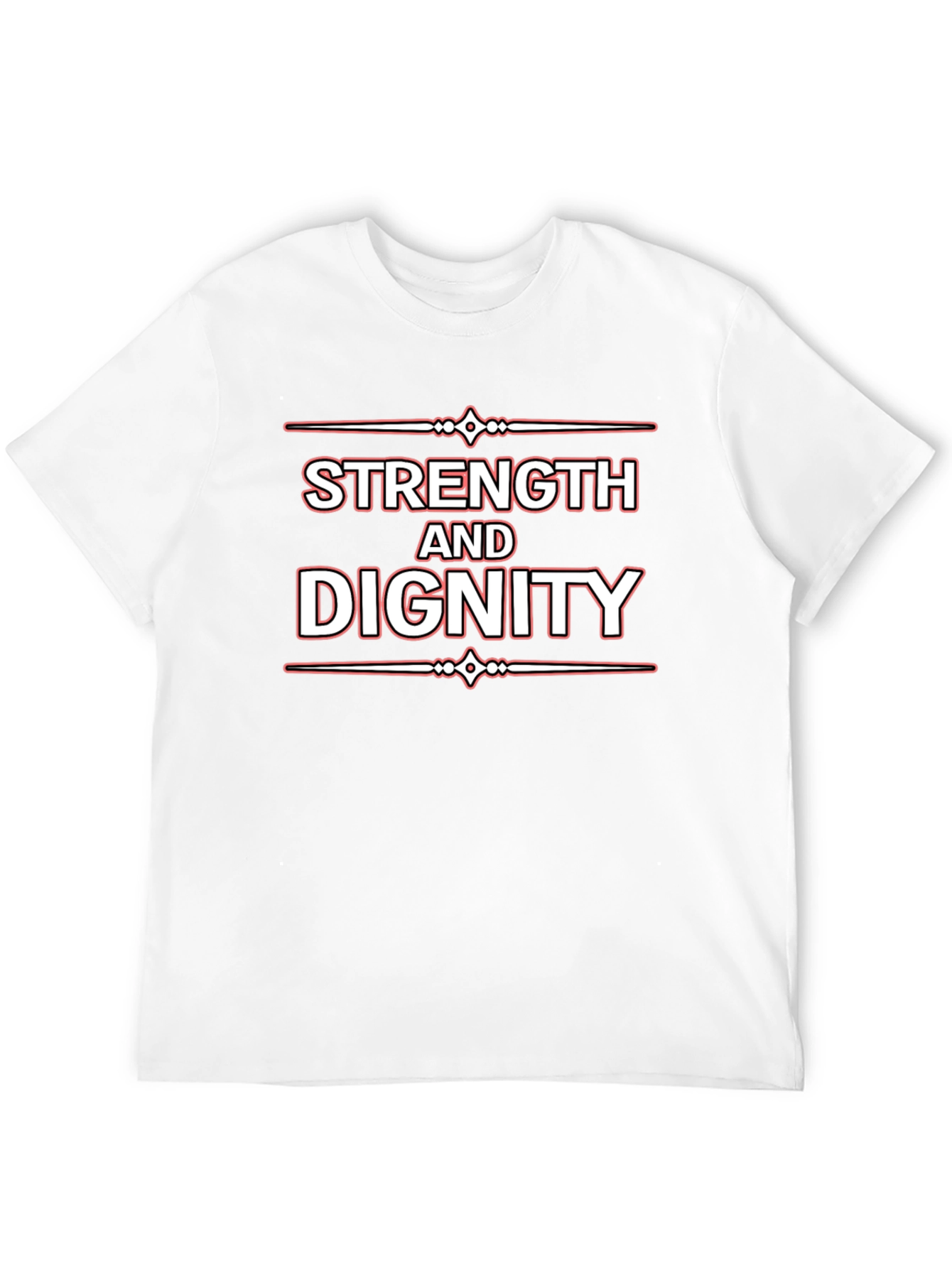 Black Strength and Dignity Black Graphic Tee view 12