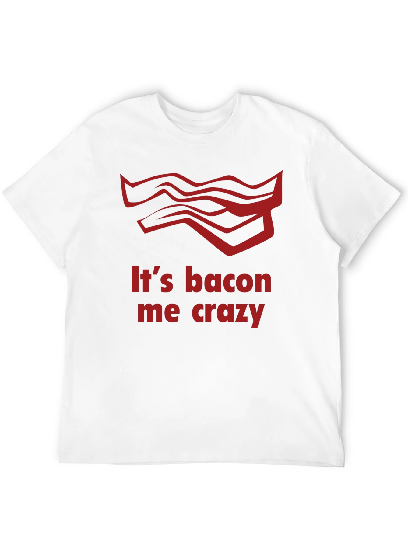 Black It's Bacon Me Crazy T-Shirt view 12