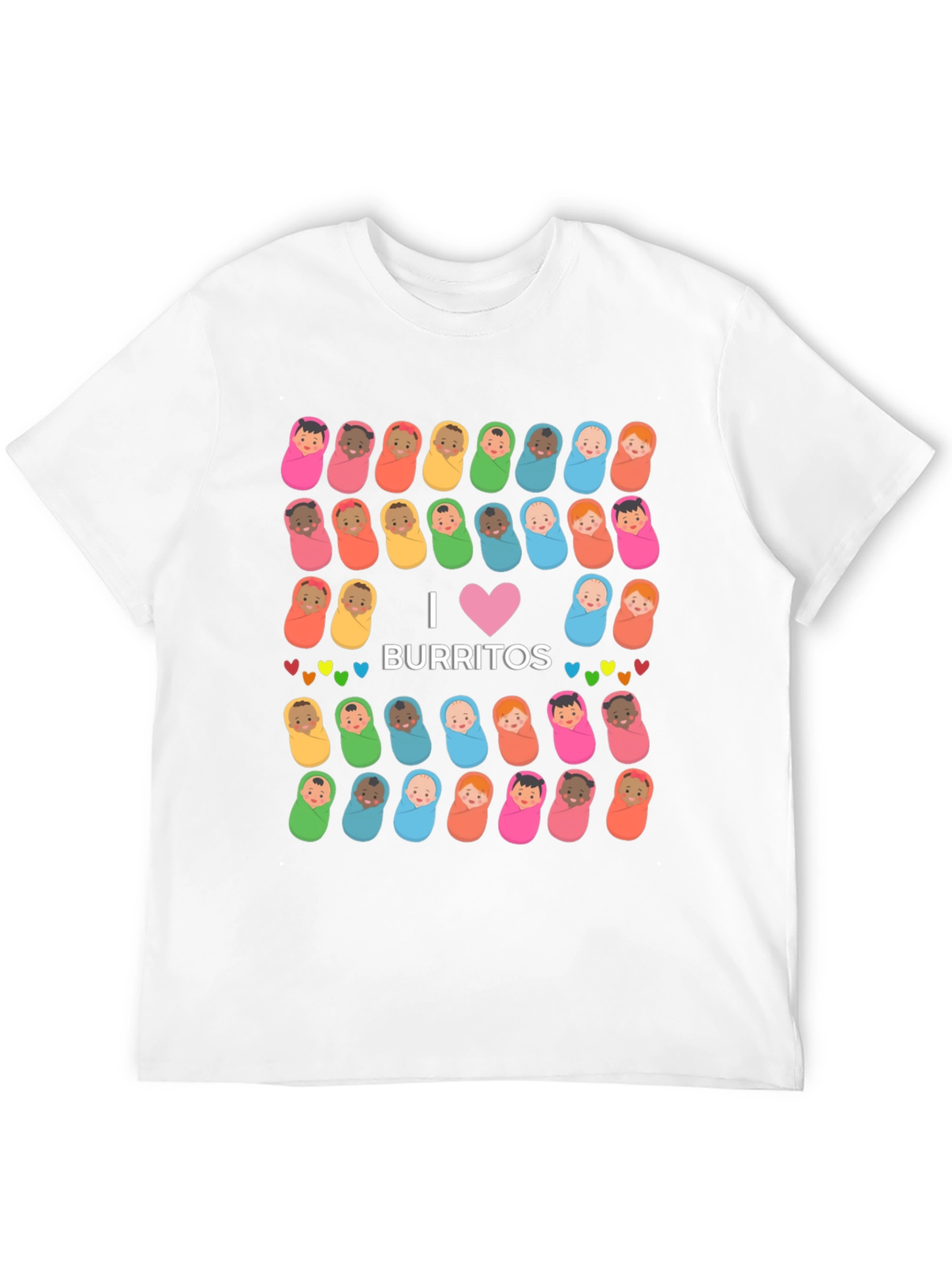 Black I Love Burritos Baby T-Shirt view 12