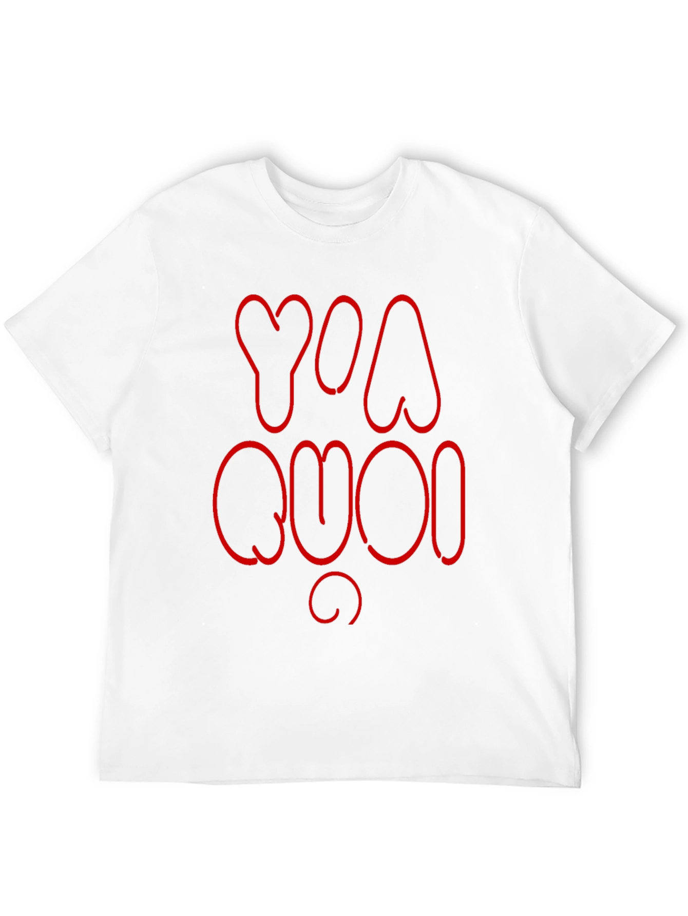 Black YA QUOI Graphic T-Shirt - Crew Neck Short Sleeve Top view 12