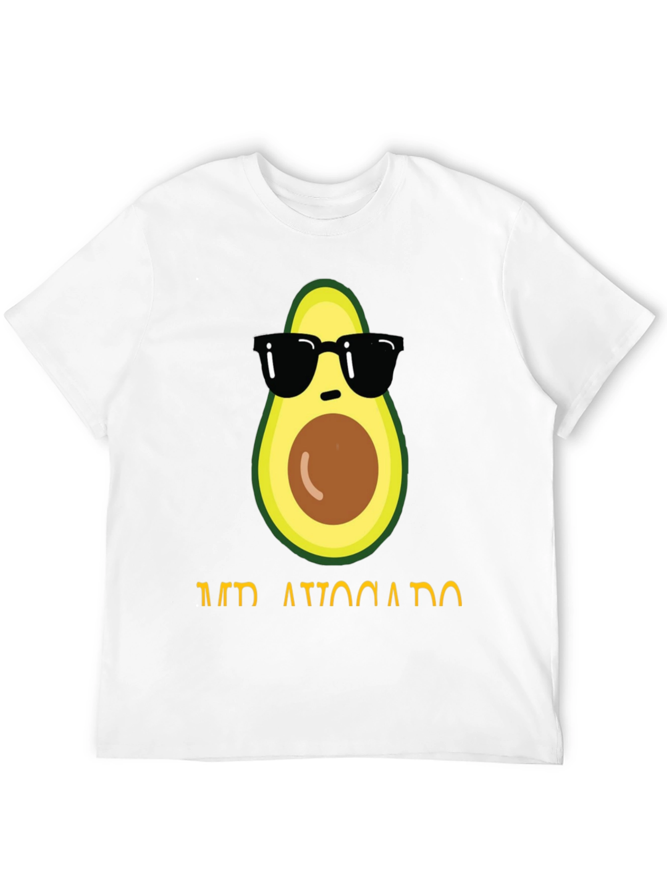 Black Cool Avocado Graphic T-Shirt view 12