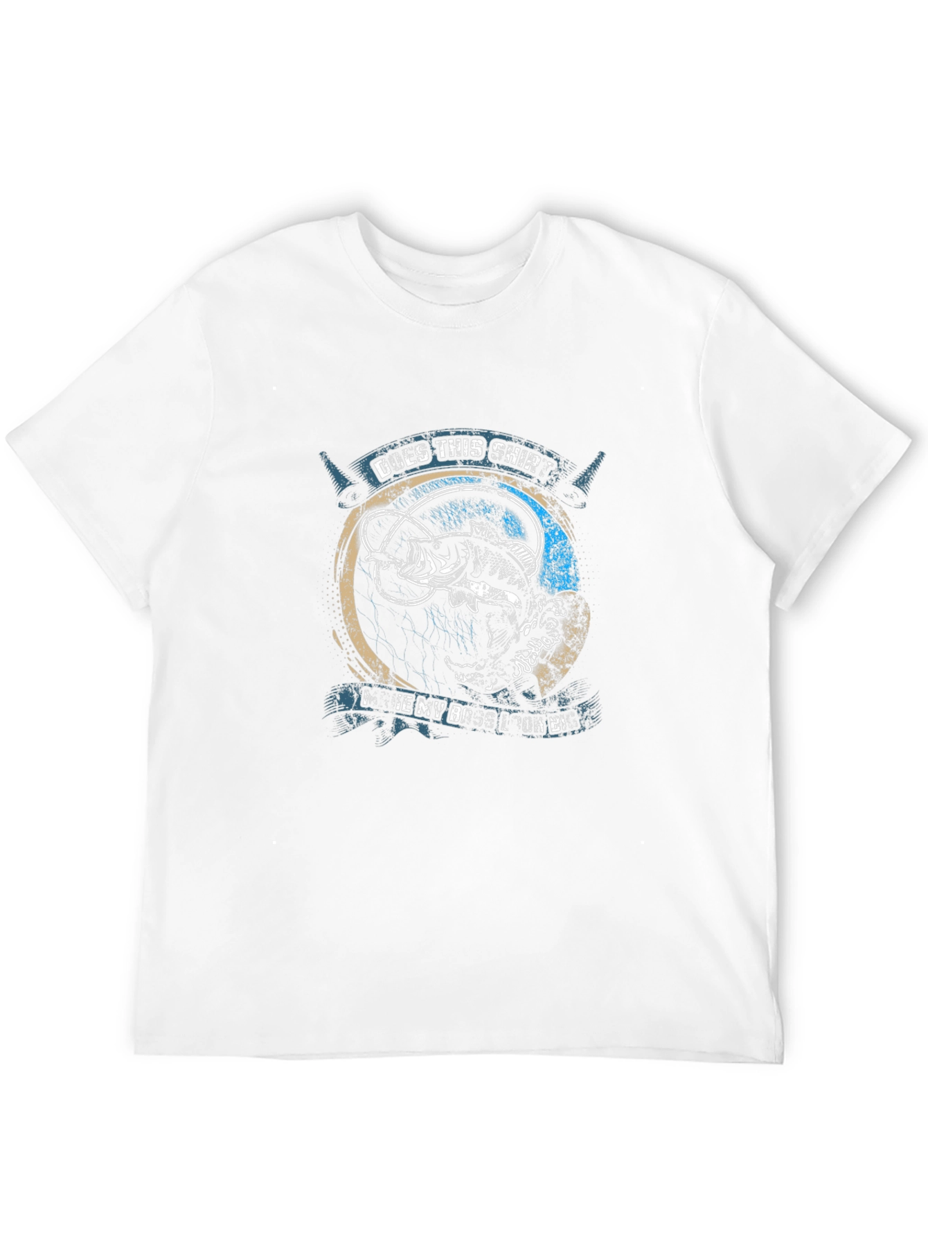 Black Does This Shirt Make My Butt Look Big? Fishing T-Shirt view 12