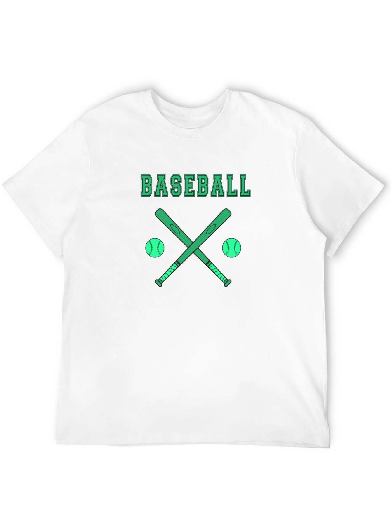 Baseball Graphic T-Shirt - Black Cotton Tee - 12