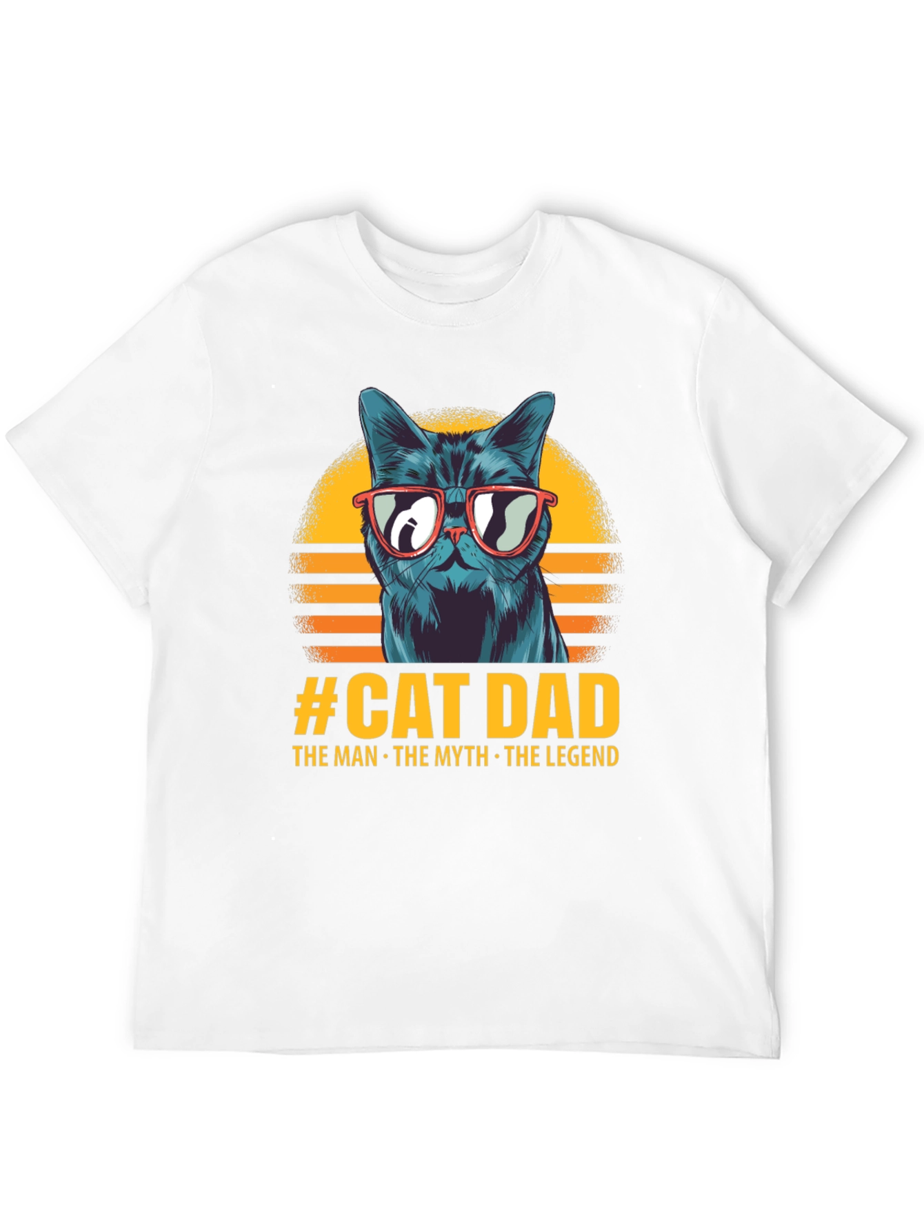 Black Cat Dad T-Shirt - The Man, The Myth, The Legend view 12