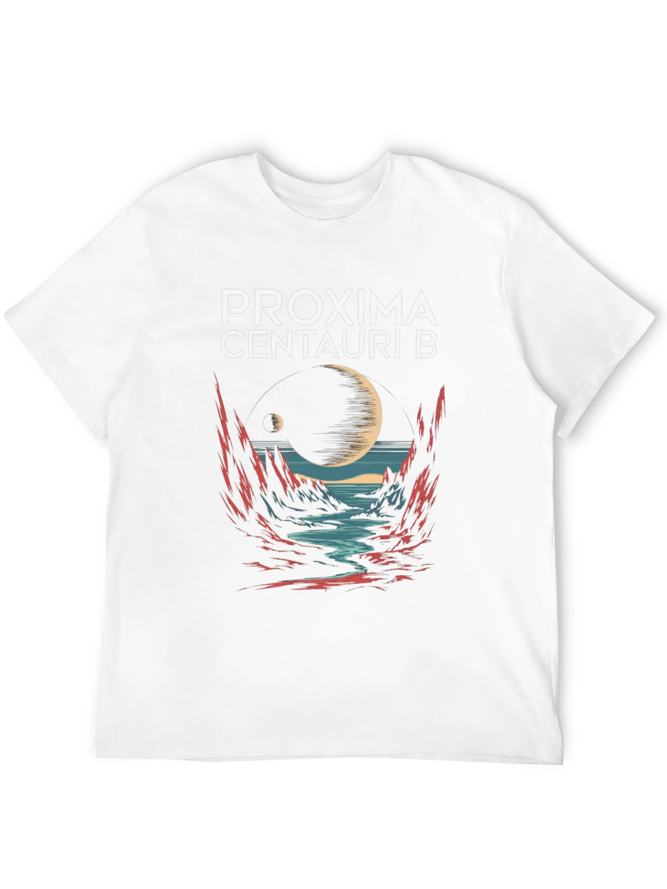 Black Proxima Centauri B Graphic T-Shirt view 12