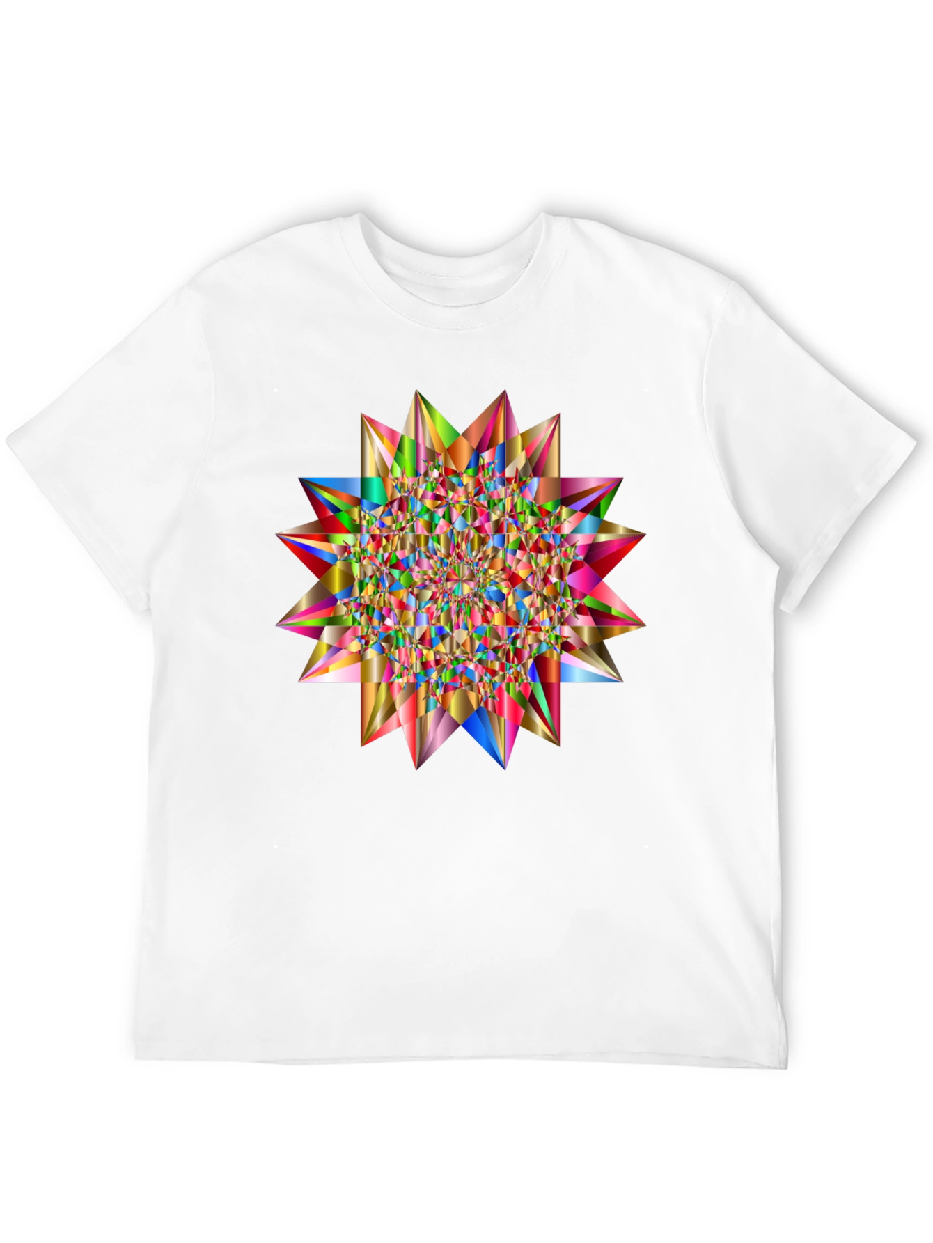 Black Geometric Starburst Tee view 12