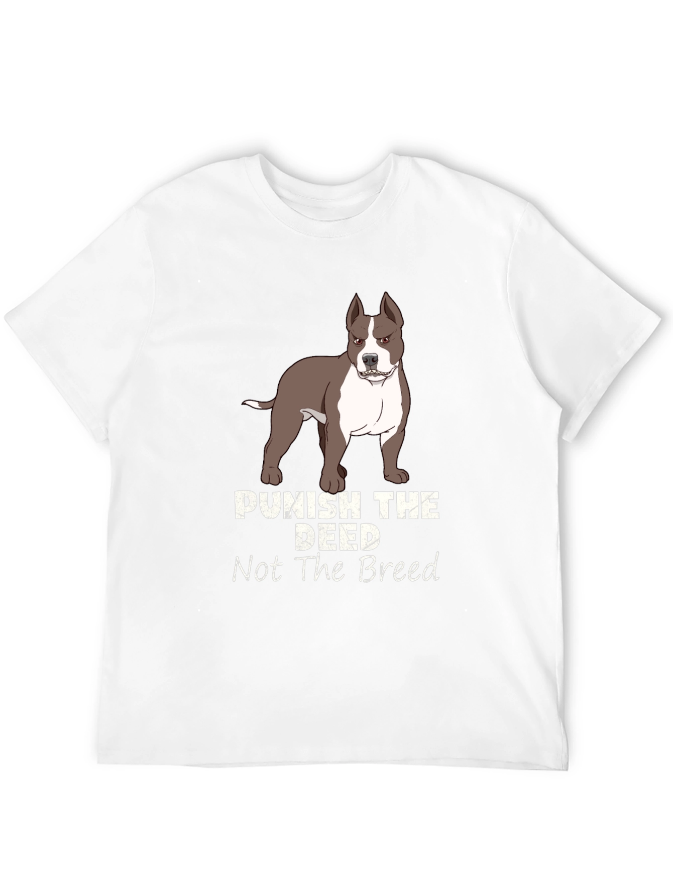 Black Punish the Deed, Not the Breed T-Shirt view 12