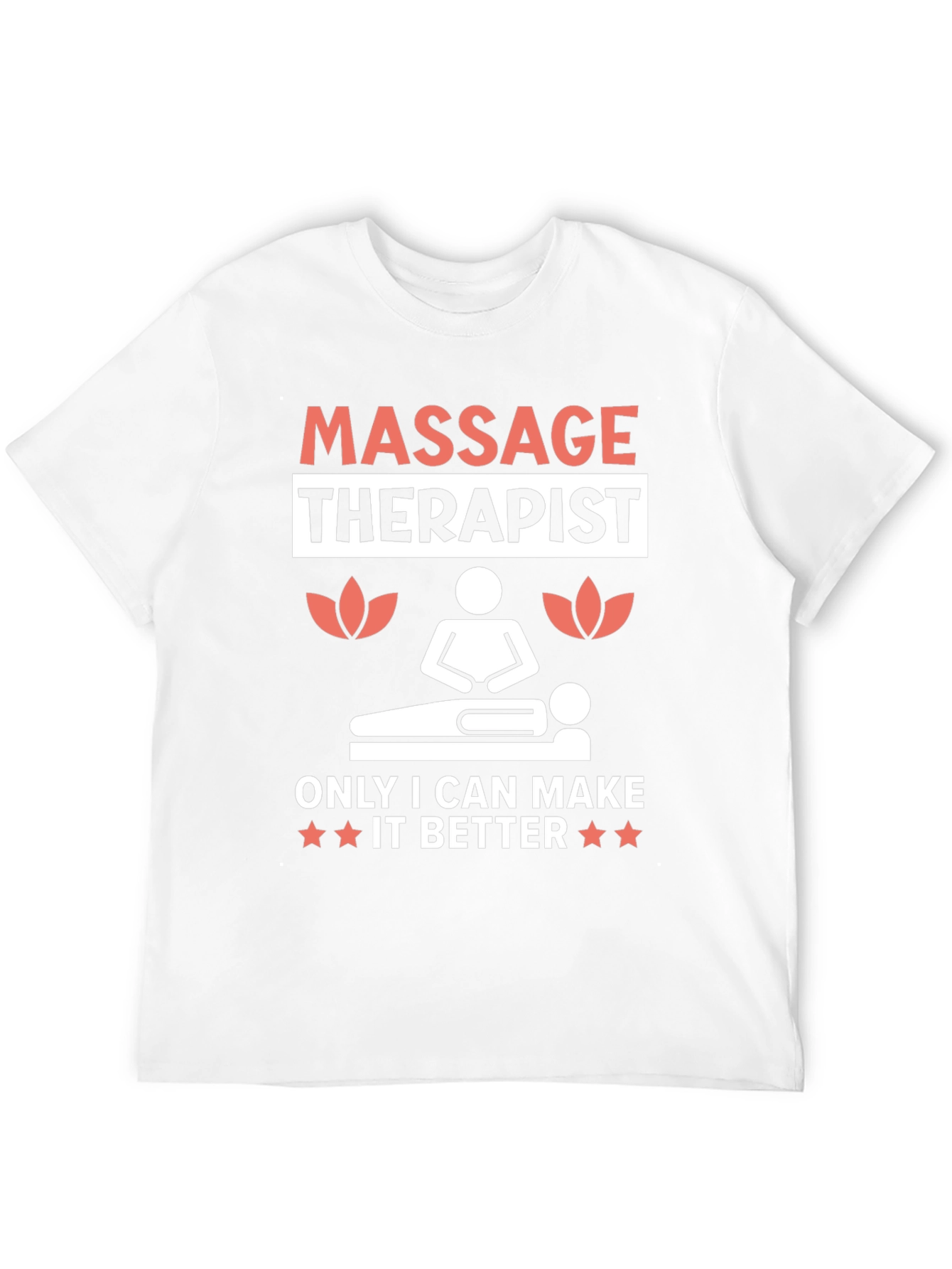 Black Massage Therapist Graphic T-Shirt view 12