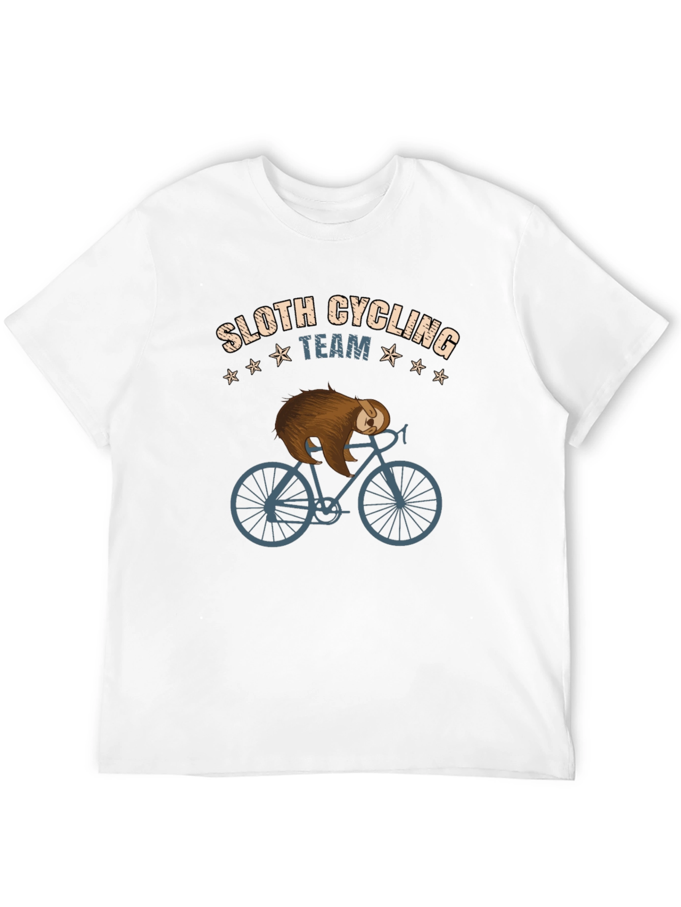 Black Sloth Cycling Team Graphic T-Shirt view 12