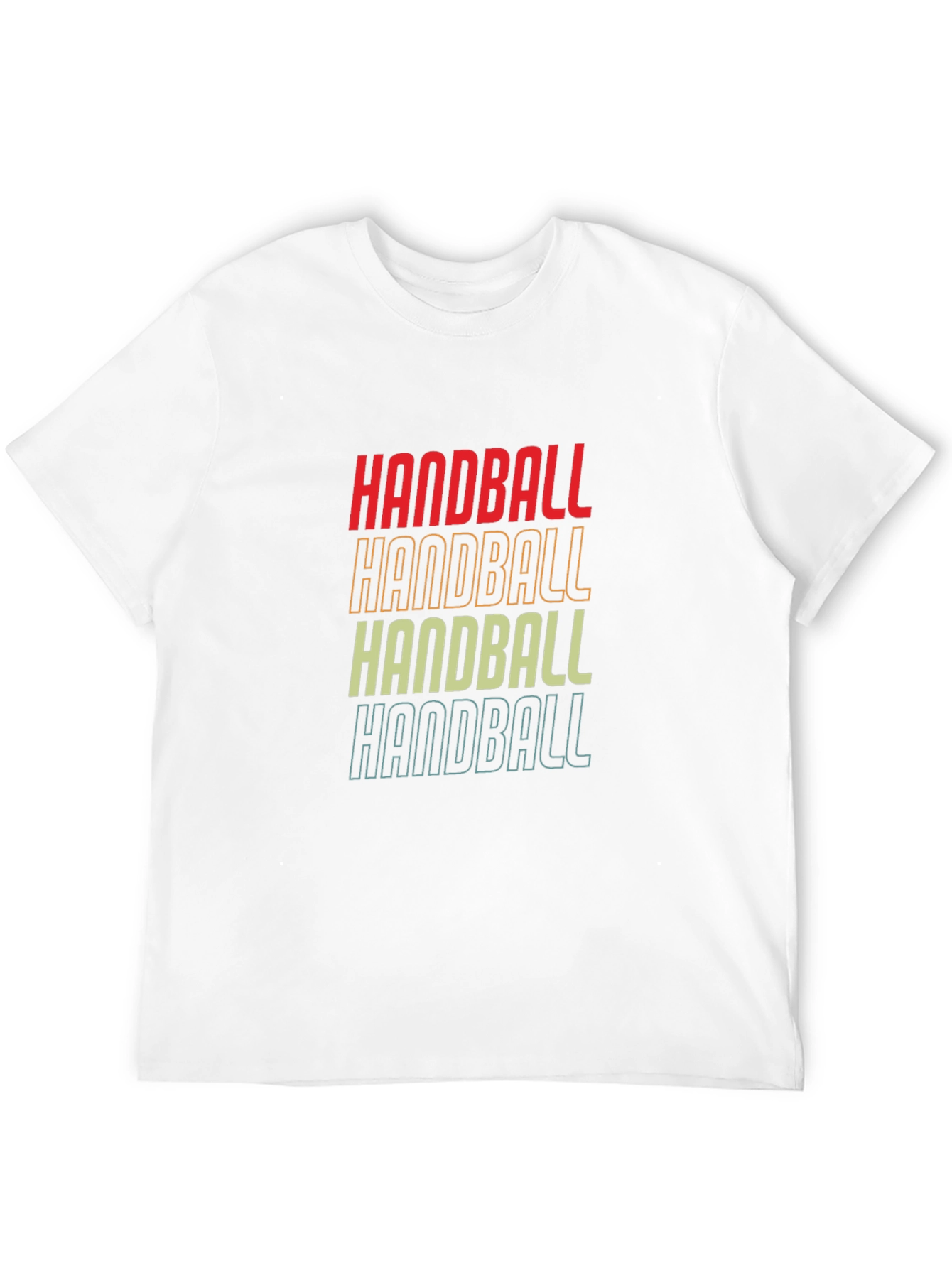 Black Retro Handball T-Shirt, Sport Graphic Tee view 12